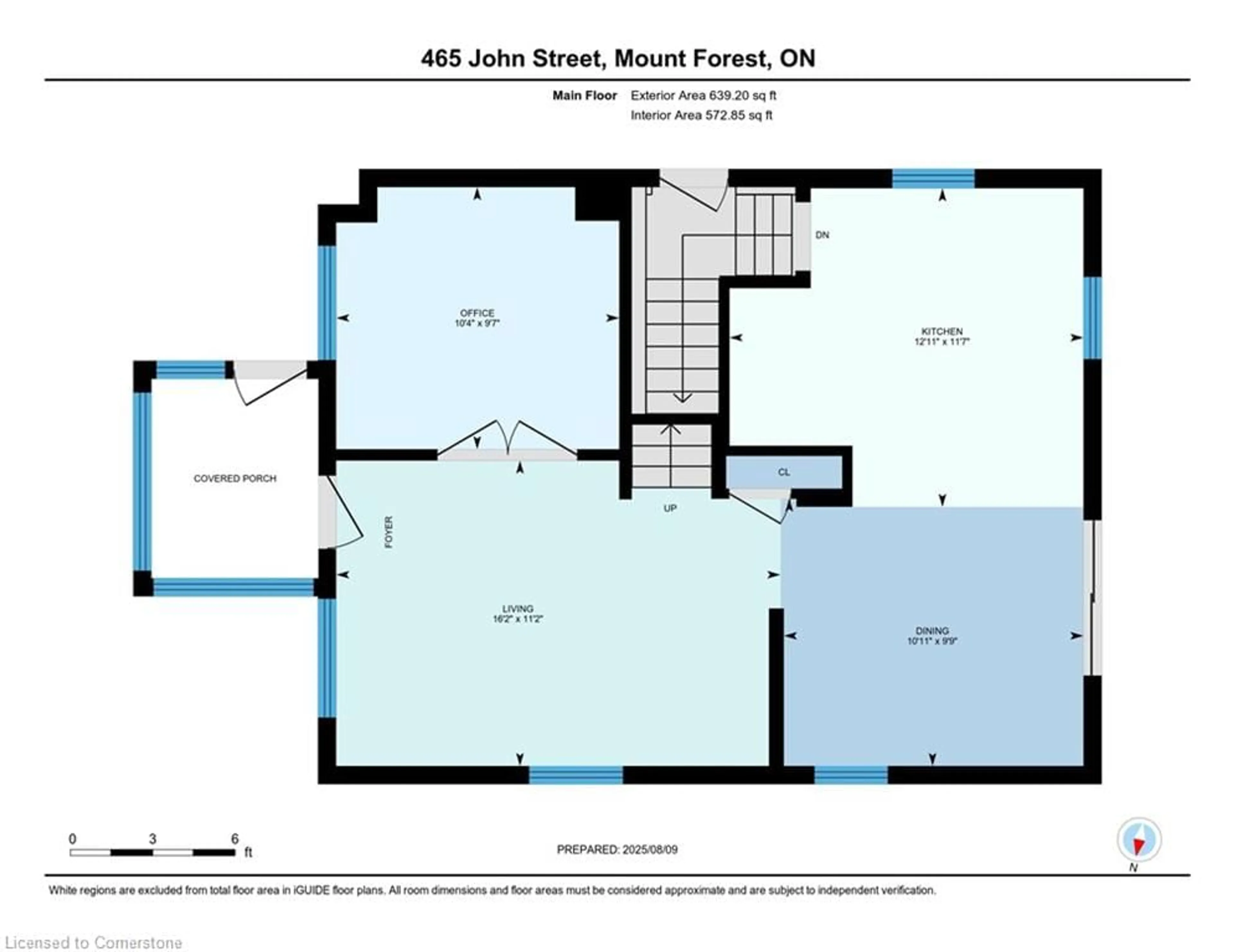 Floor plan for 465 John St, Mount Forest Ontario N0G 2L3