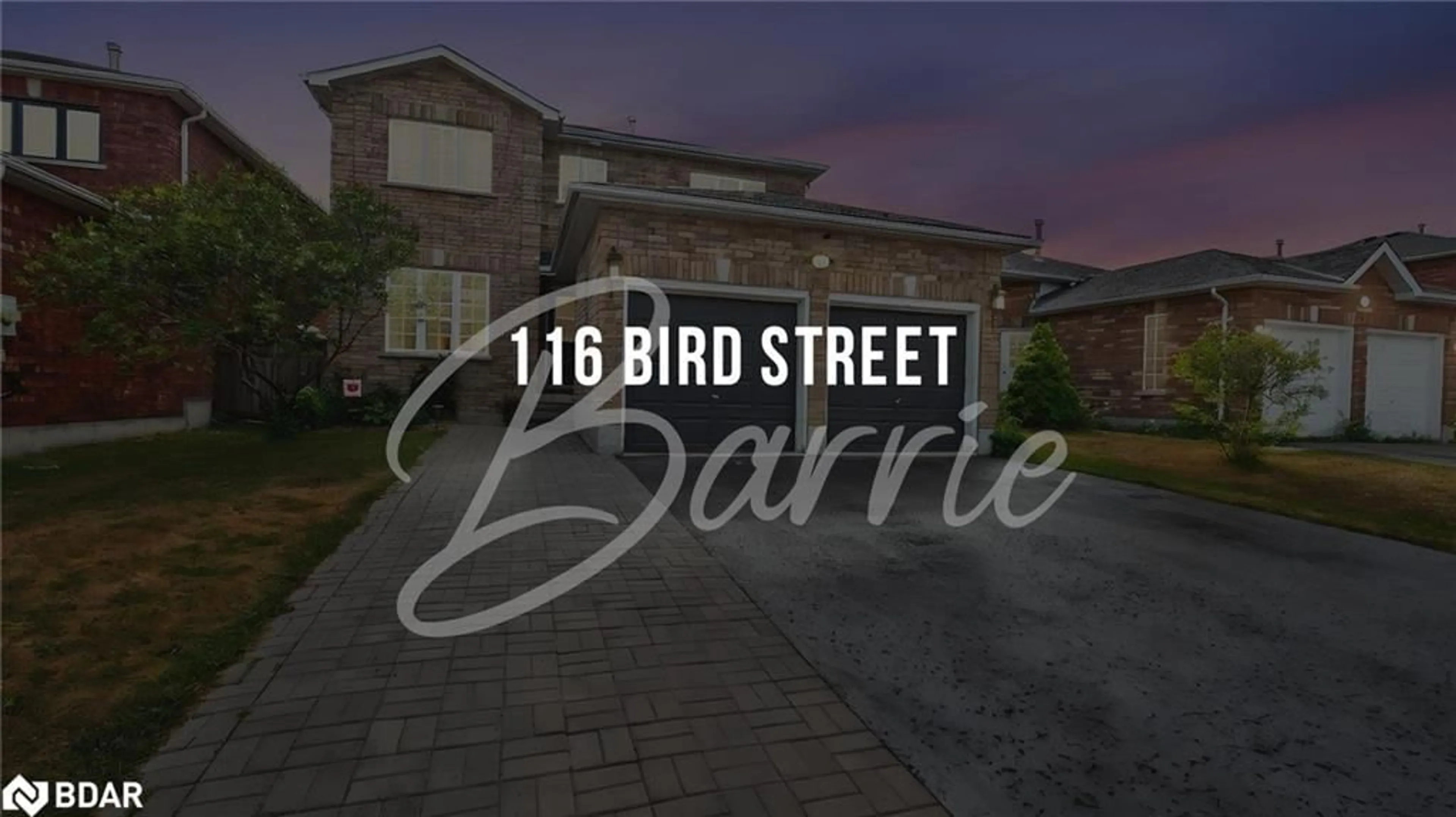 Patio, street for 116 Bird St, Barrie Ontario L4N 0W6