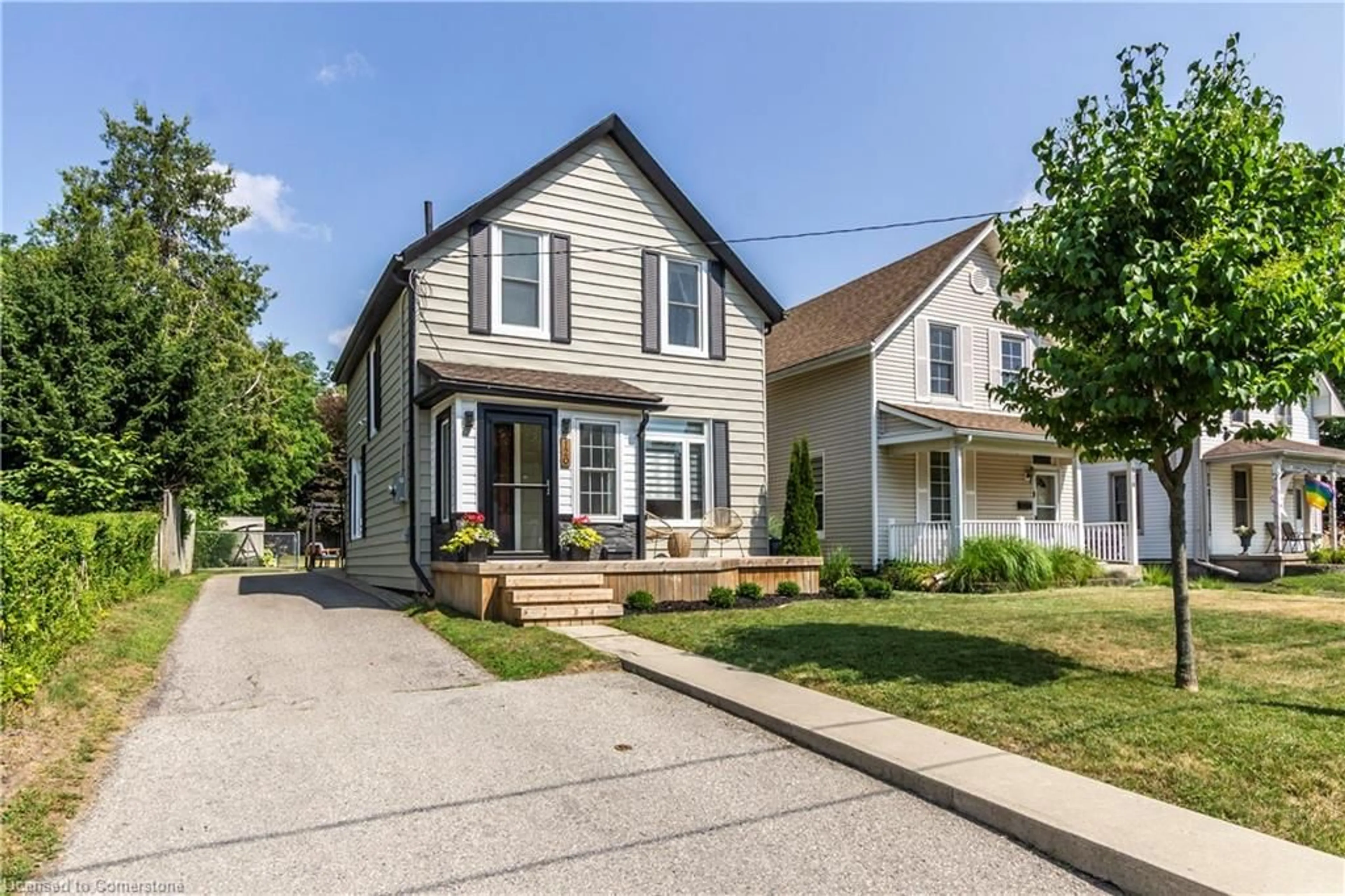 Home with vinyl exterior material, street for 120 Oxford St, Woodstock Ontario N4S 6A7