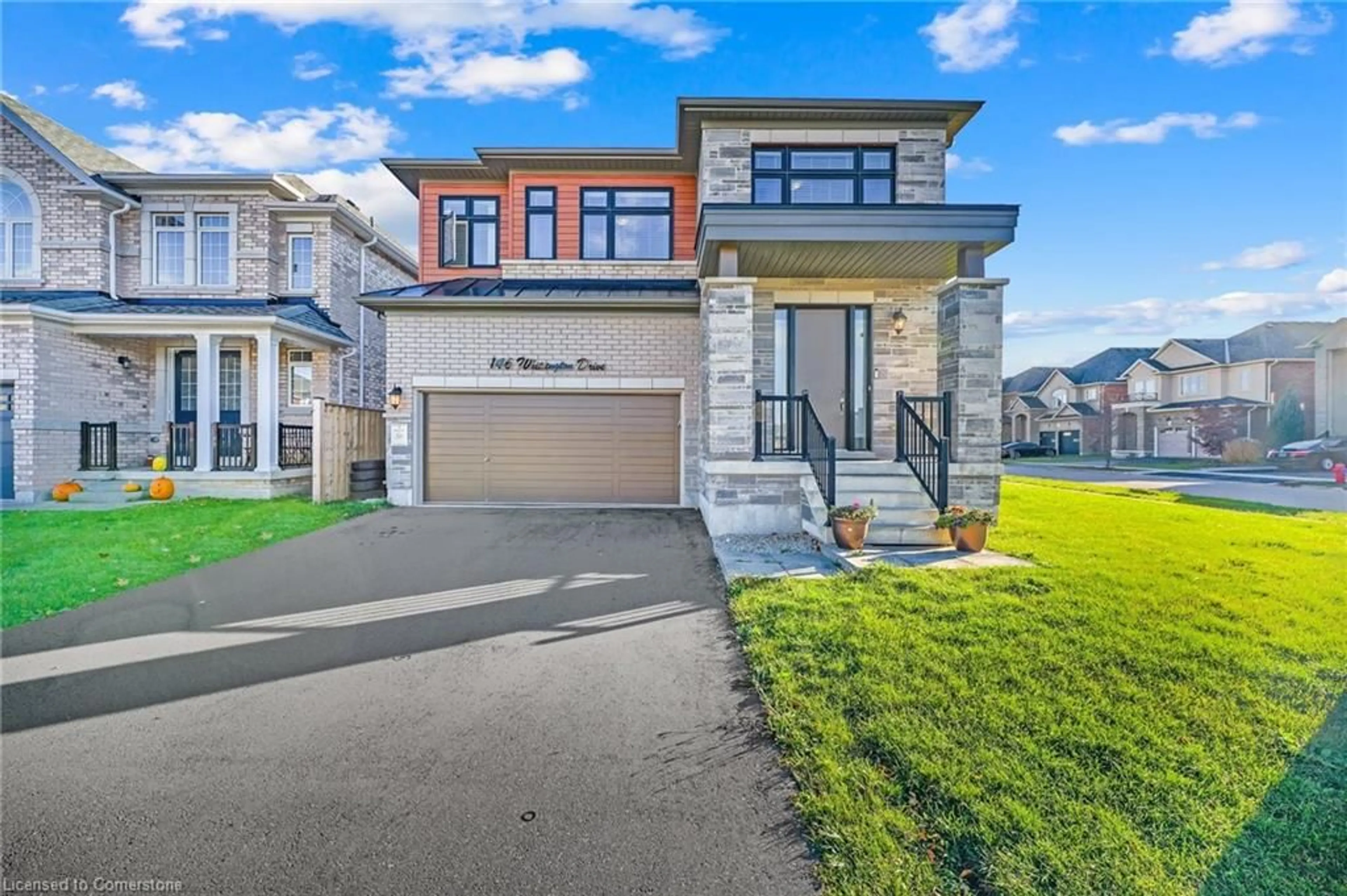 Home with brick exterior material, street for 146 Whittington Dr, Ancaster Ontario L9K 0H5