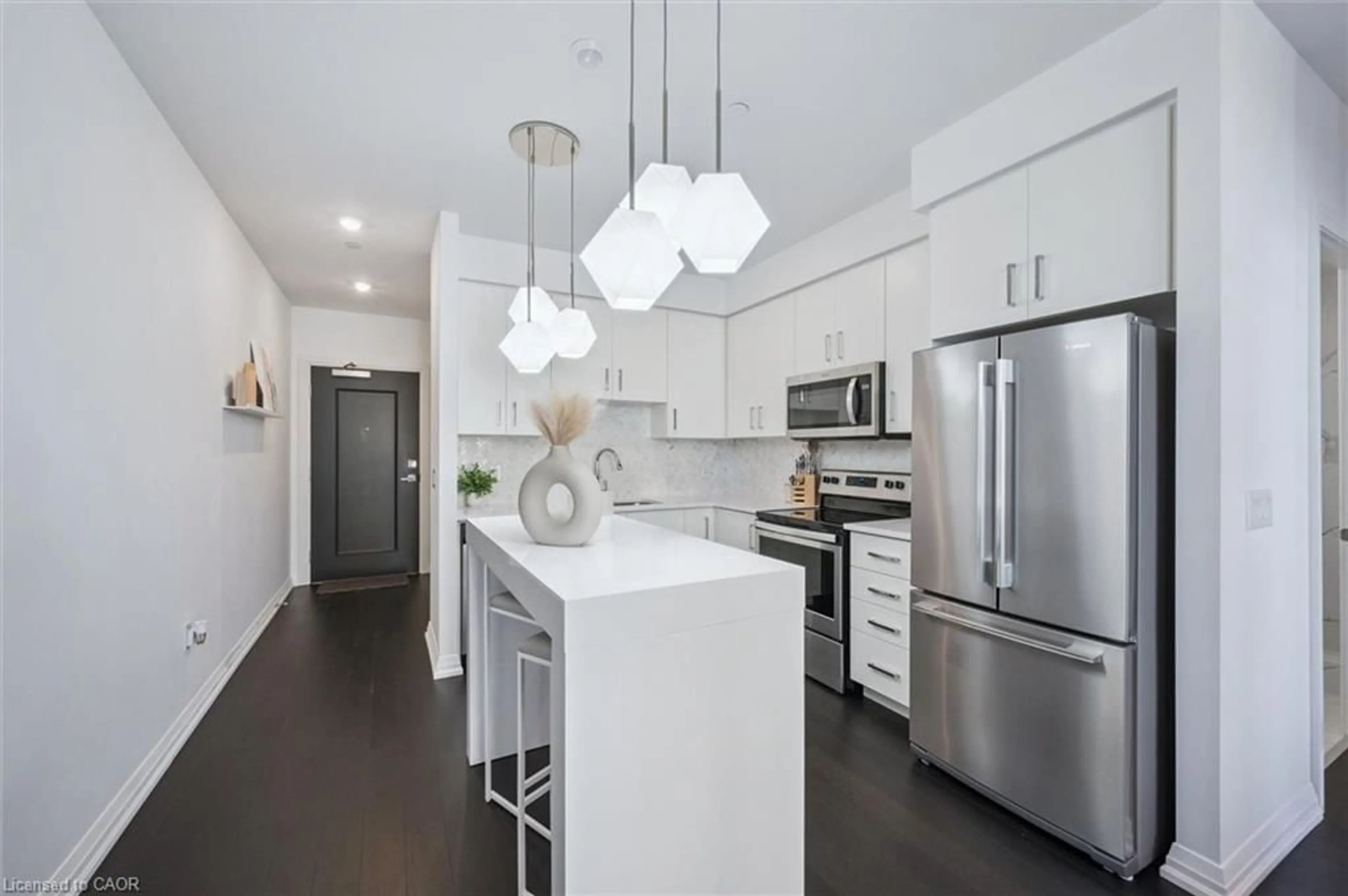 Contemporary kitchen, unknown for 155 Caroline St #403, Waterloo Ontario N2L 0J8