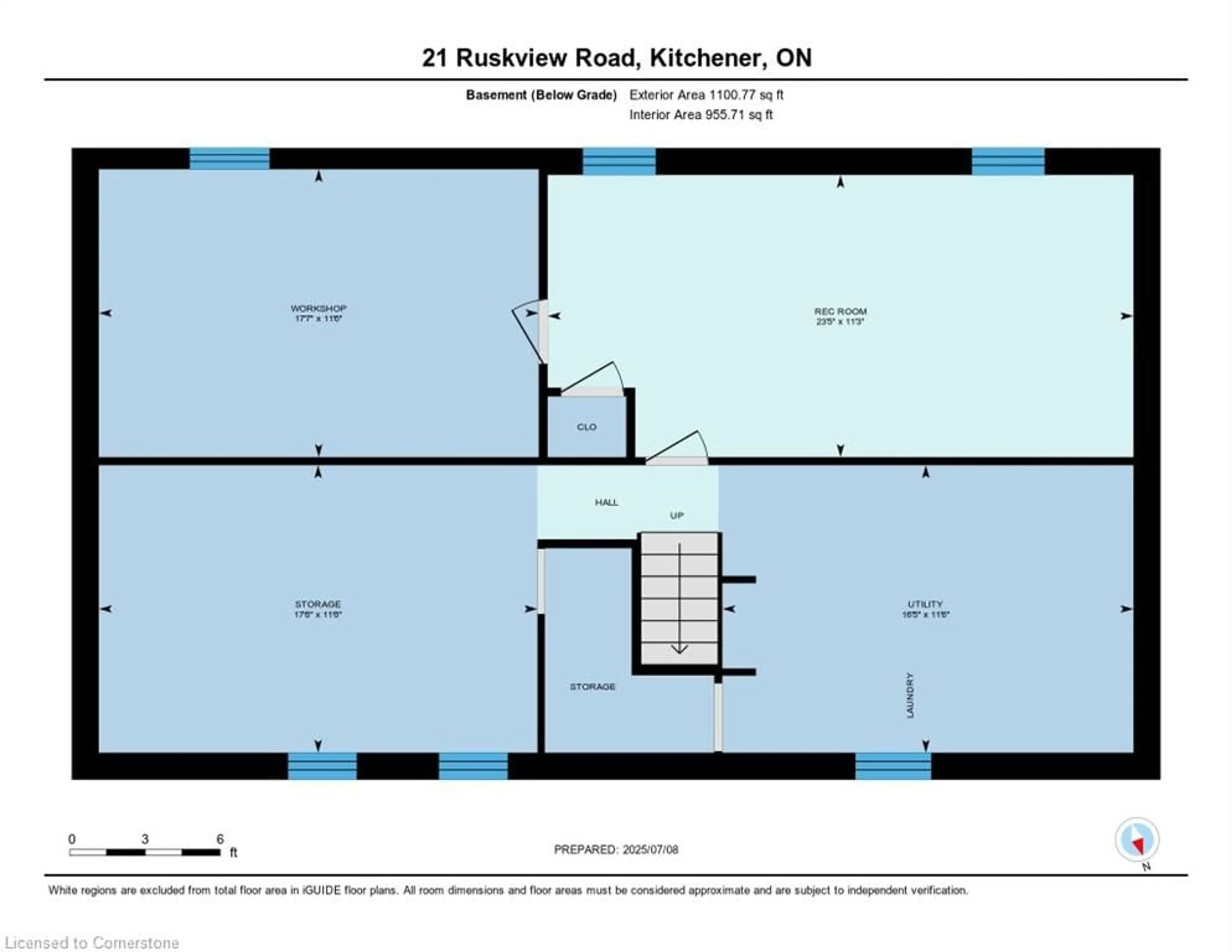 Floor plan for 21 Ruskview Rd, Kitchener Ontario N2M 4S1