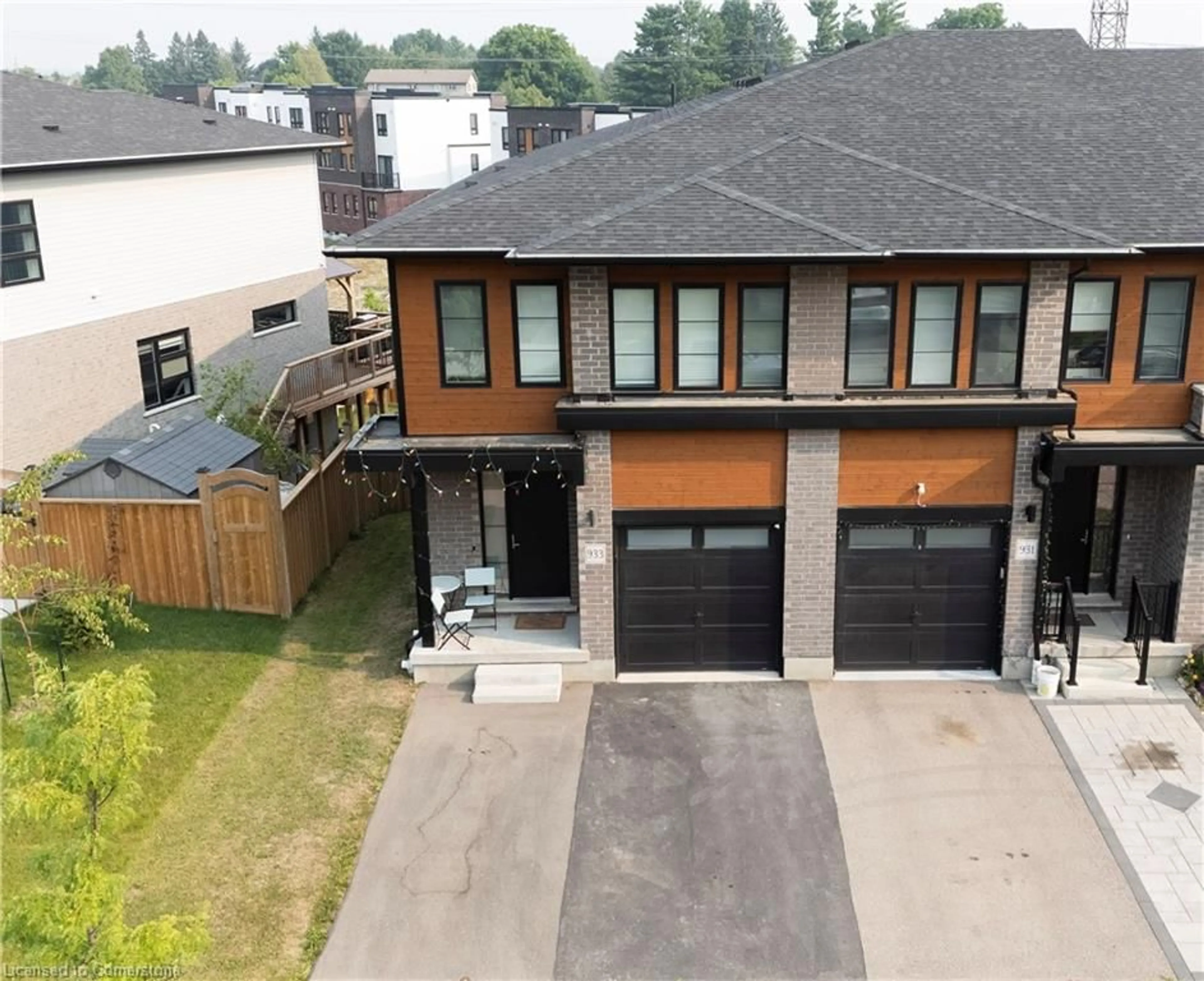 A pic from outside/outdoor area/front of a property/back of a property/a pic from drone, street for 933 Robert Ferrie Dr, Kitchener Ontario N2P 0P9