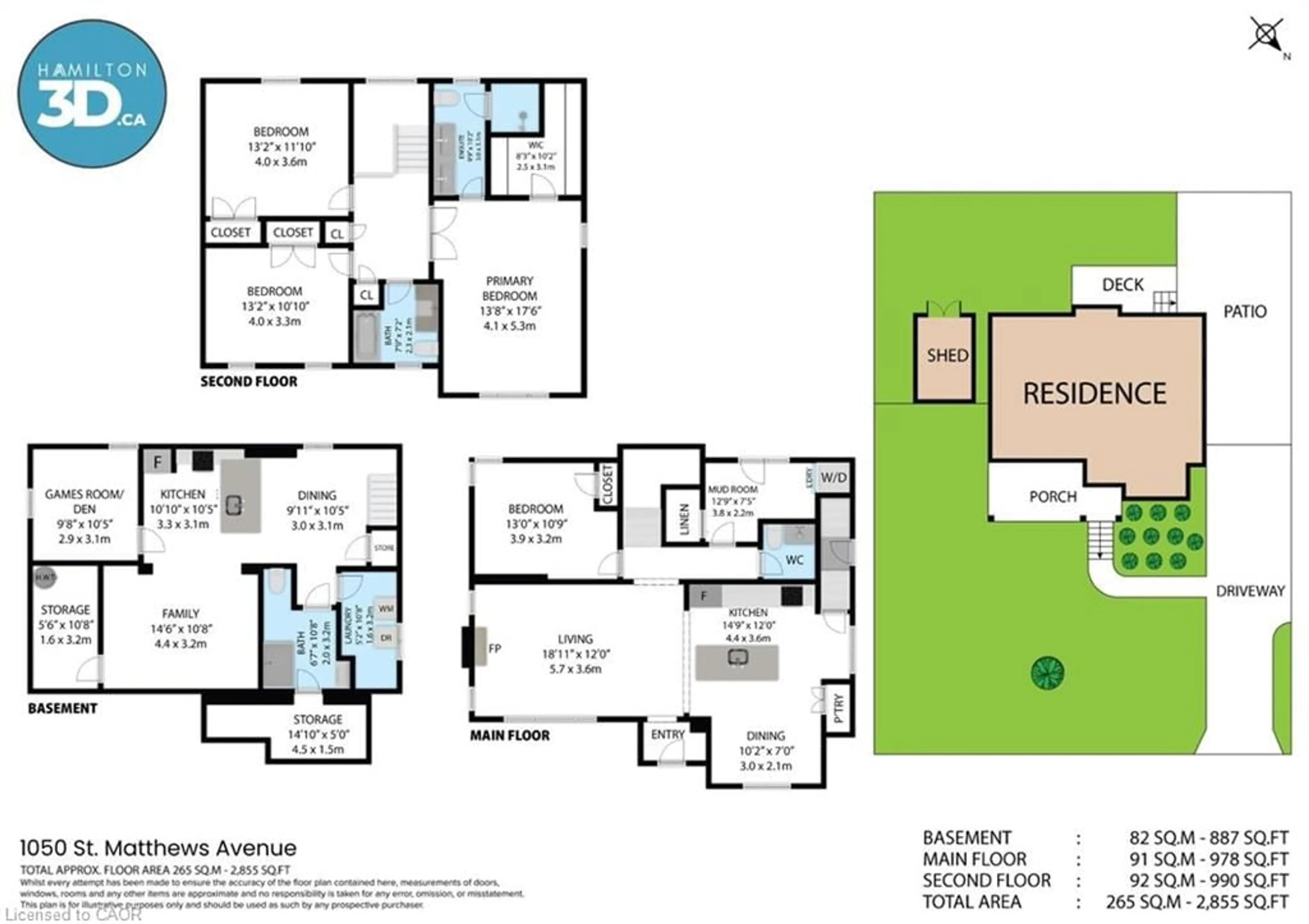Floor plan for 1050 St. Matthew's Ave, Burlington Ontario L7T 2J4