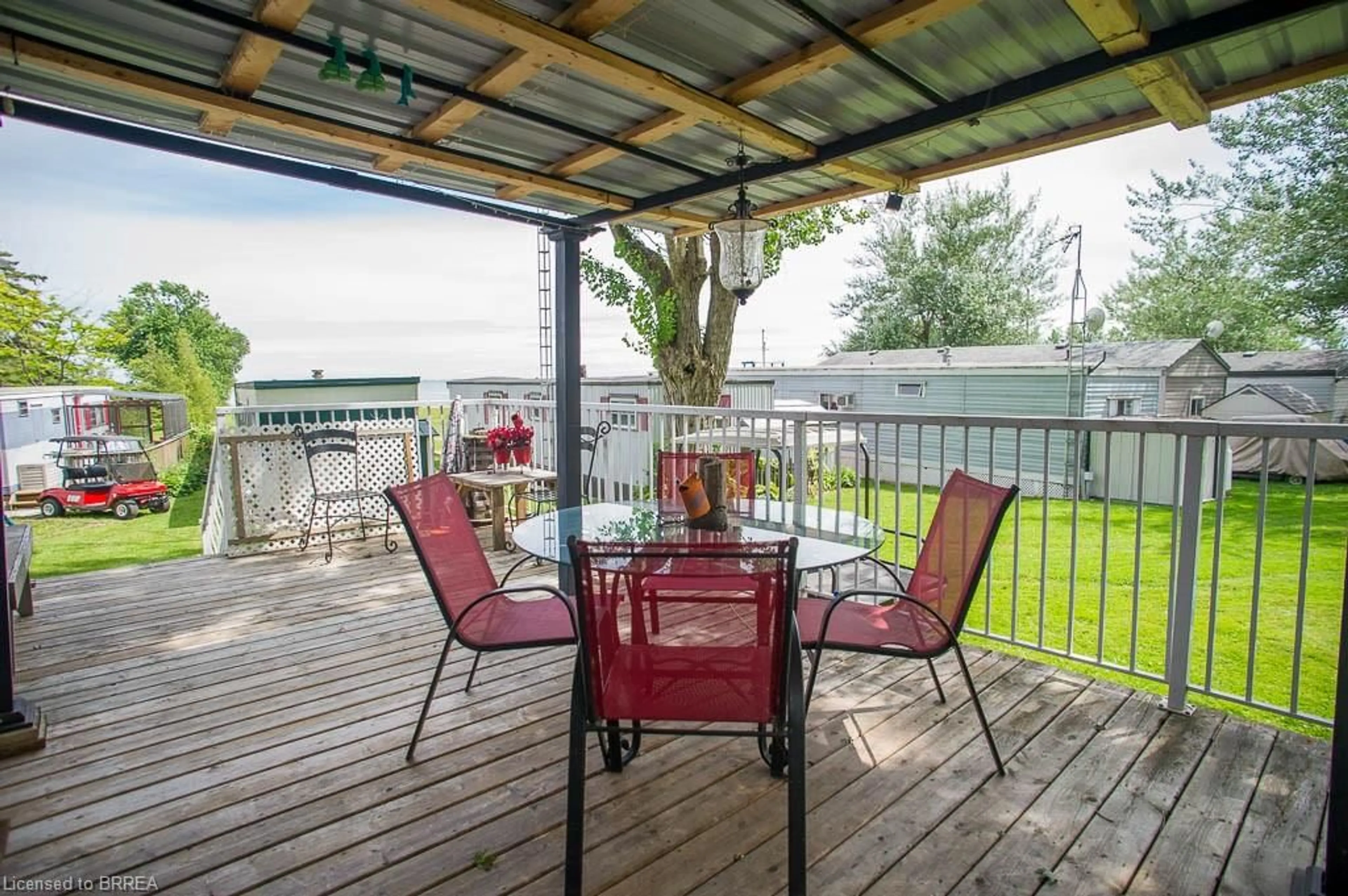 Patio, water/lake/river/ocean view for 70 Bluewater Ave #12, St. Williams Ontario N0E 1P0