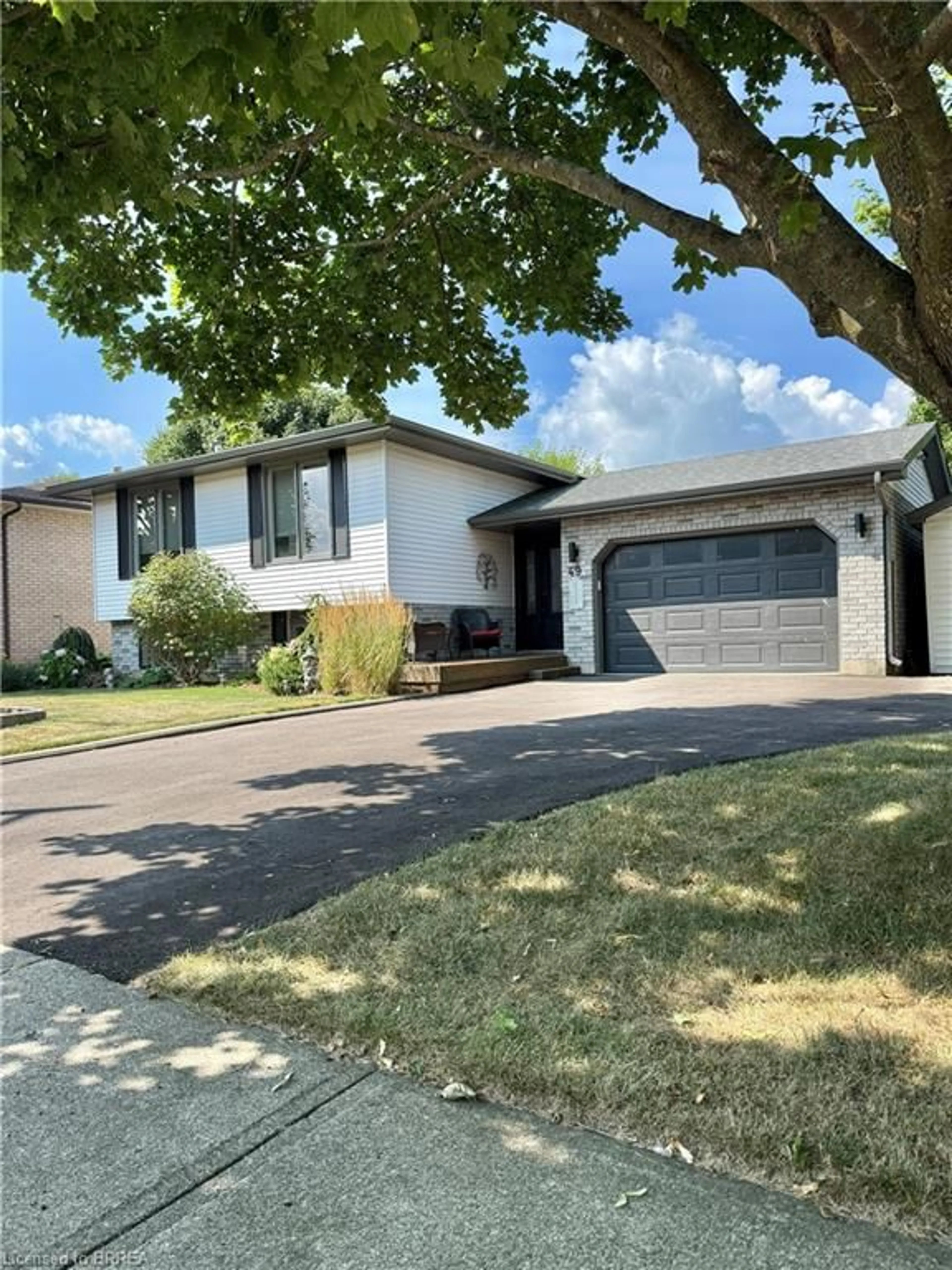 Home with vinyl exterior material, street for 49 Scott St, St. George Ontario N0E 1N0