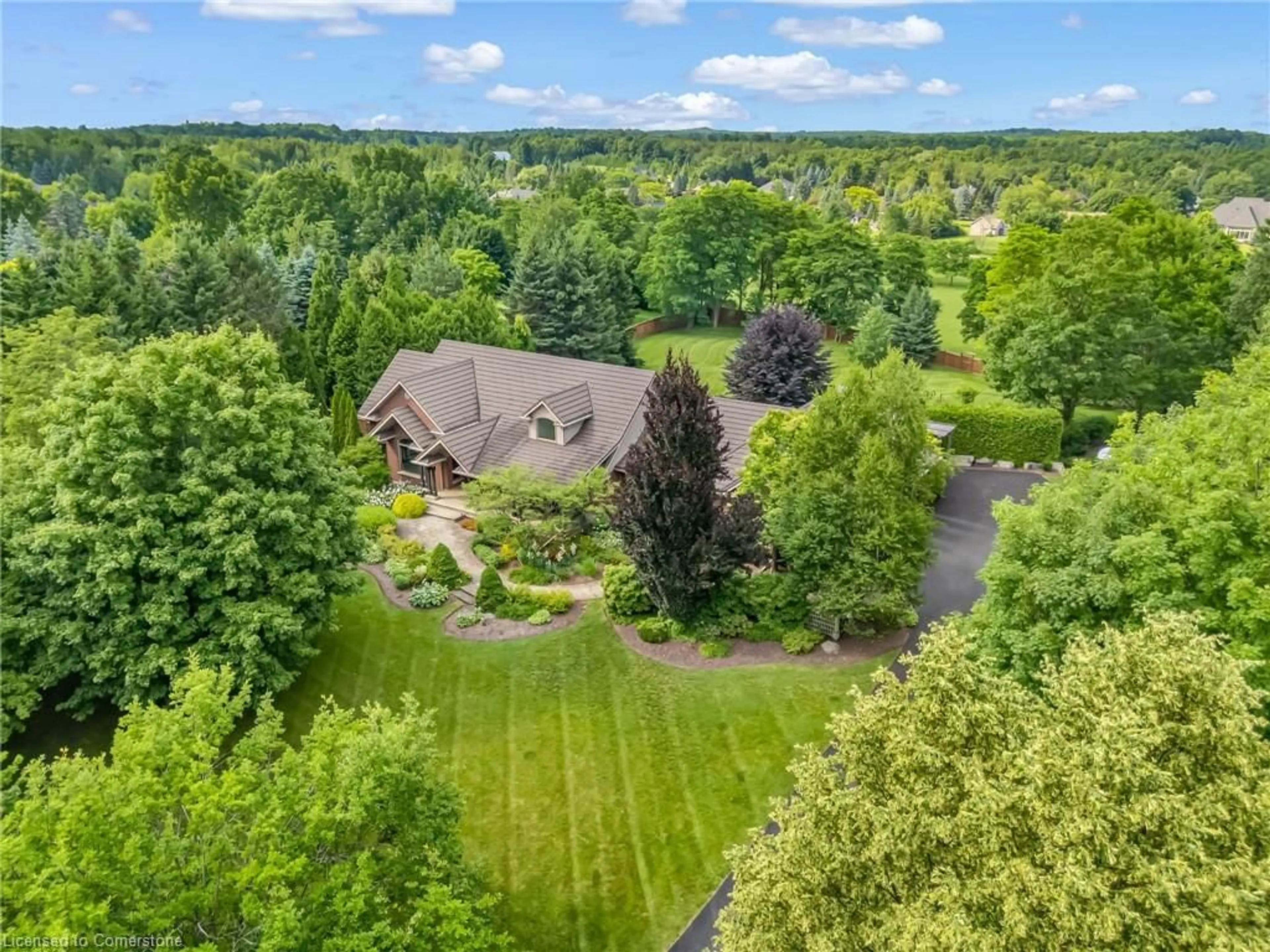 A pic from outside/outdoor area/front of a property/back of a property/a pic from drone, water/lake/river/ocean view for 18 Fox Run Dr, Wellington Ontario N0B 2J0