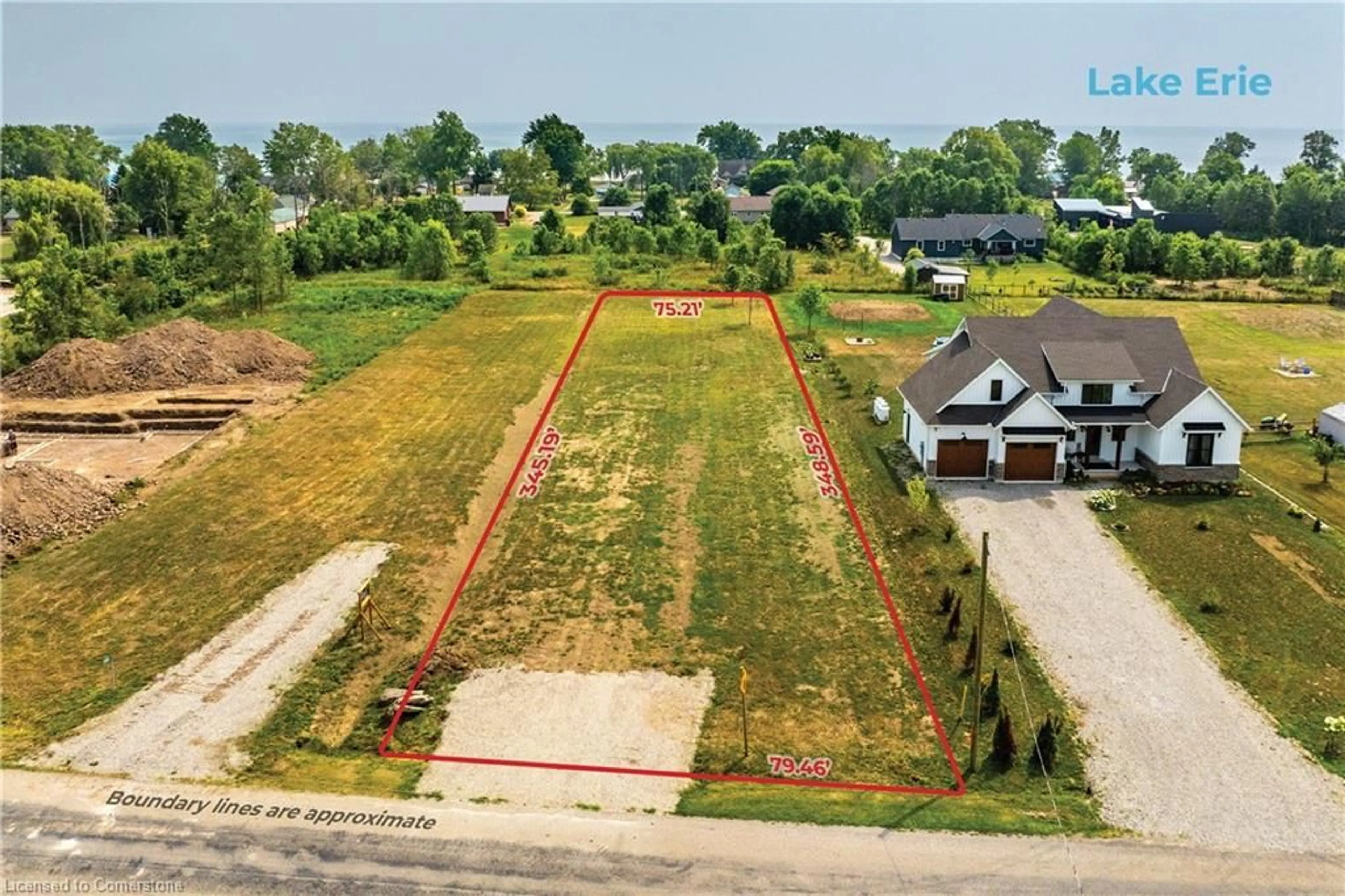 A pic from outside/outdoor area/front of a property/back of a property/a pic from drone, street for 3250 Lakeshore Rd, Dunneville Ontario N1A 2W8