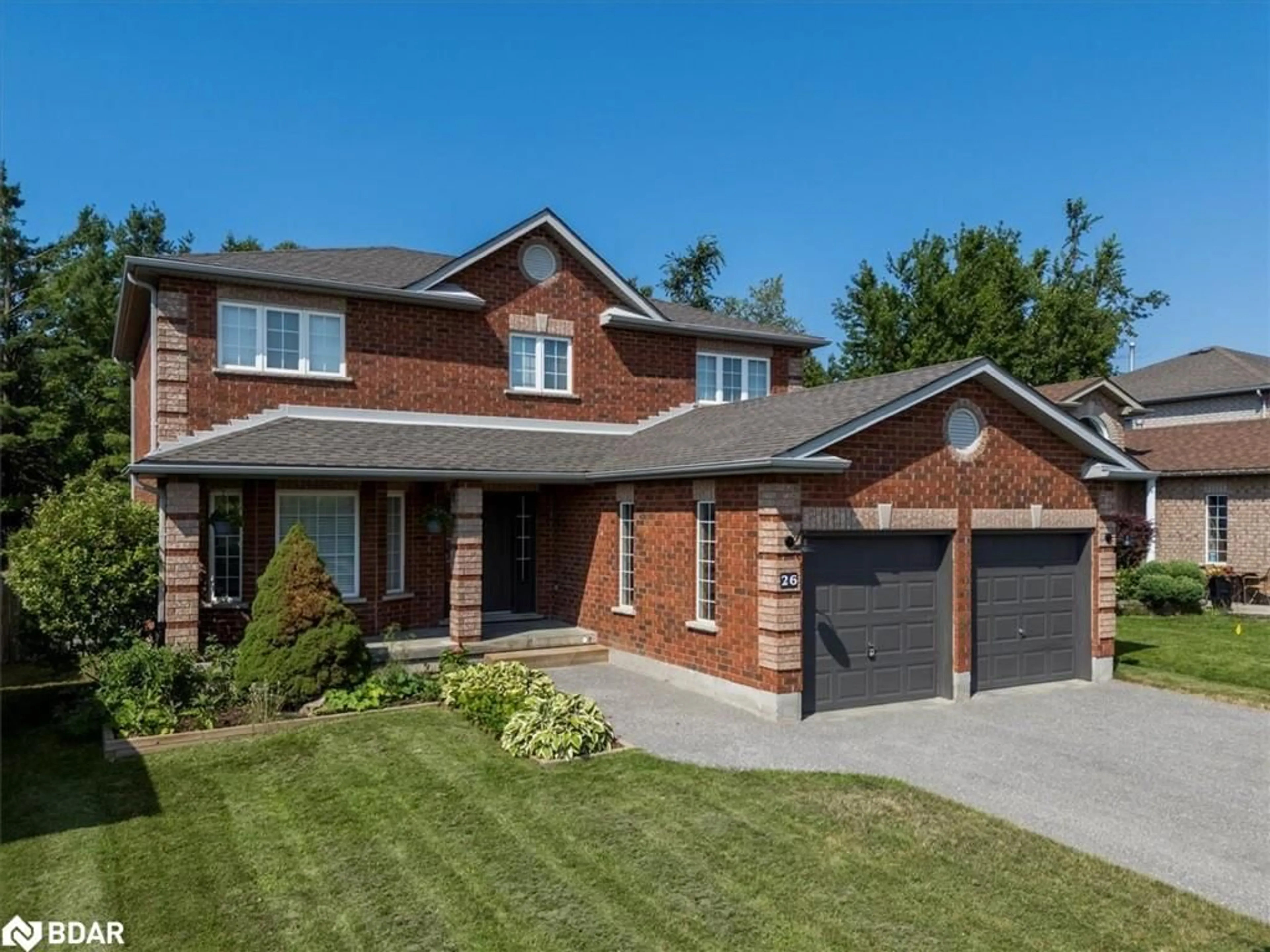 Home with brick exterior material, street for 26 Kenwell Cres, Barrie Ontario L4N 0A4
