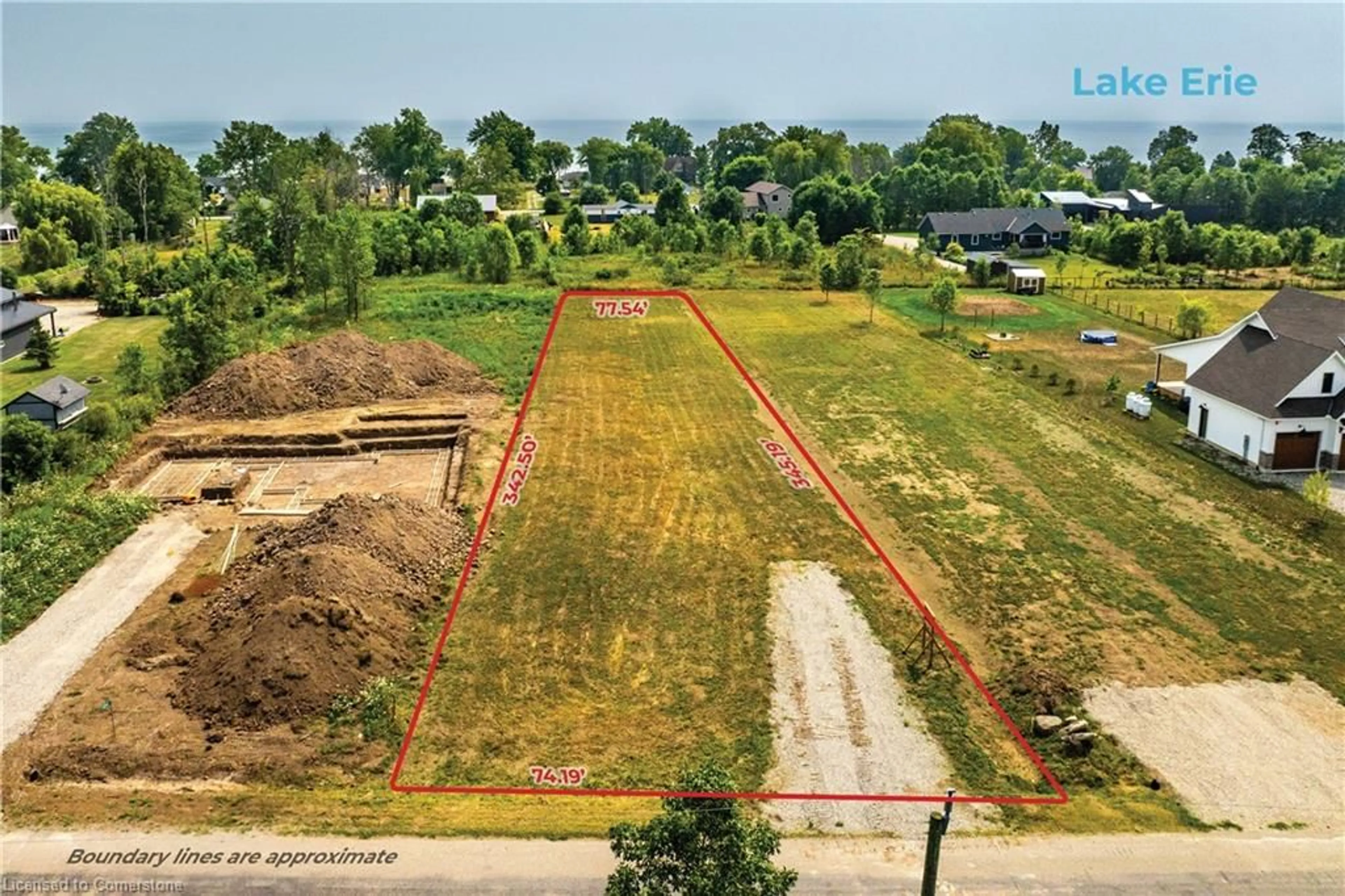 A pic from outside/outdoor area/front of a property/back of a property/a pic from drone, building for 3252 Lakeshore Rd, Dunneville Ontario N1A 2W8