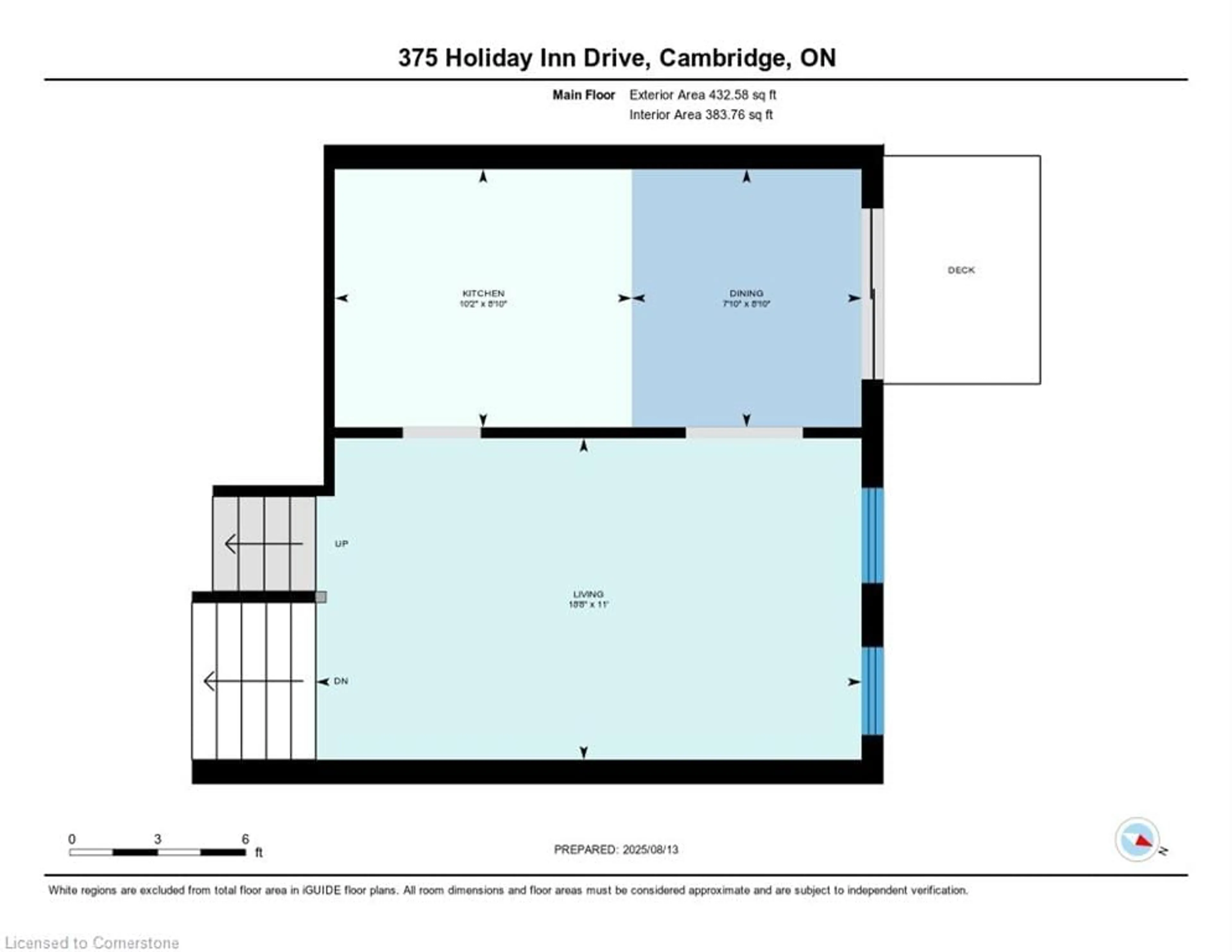 Floor plan for 375 Holiday Inn Dr #11, Cambridge Ontario N3C 3P6