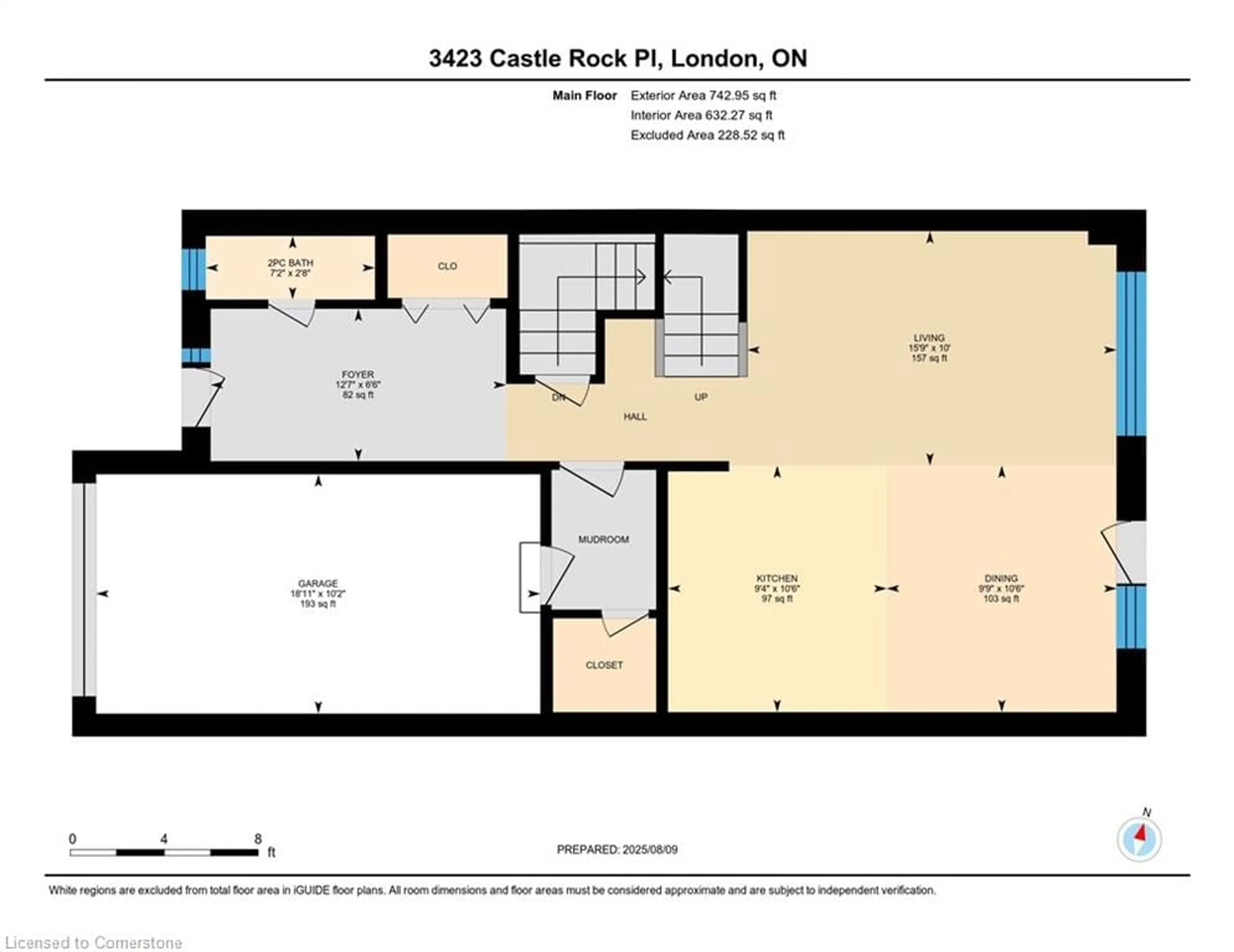 Floor plan for 3423 Castle Rock Pl #10, London Ontario N6L 0C8