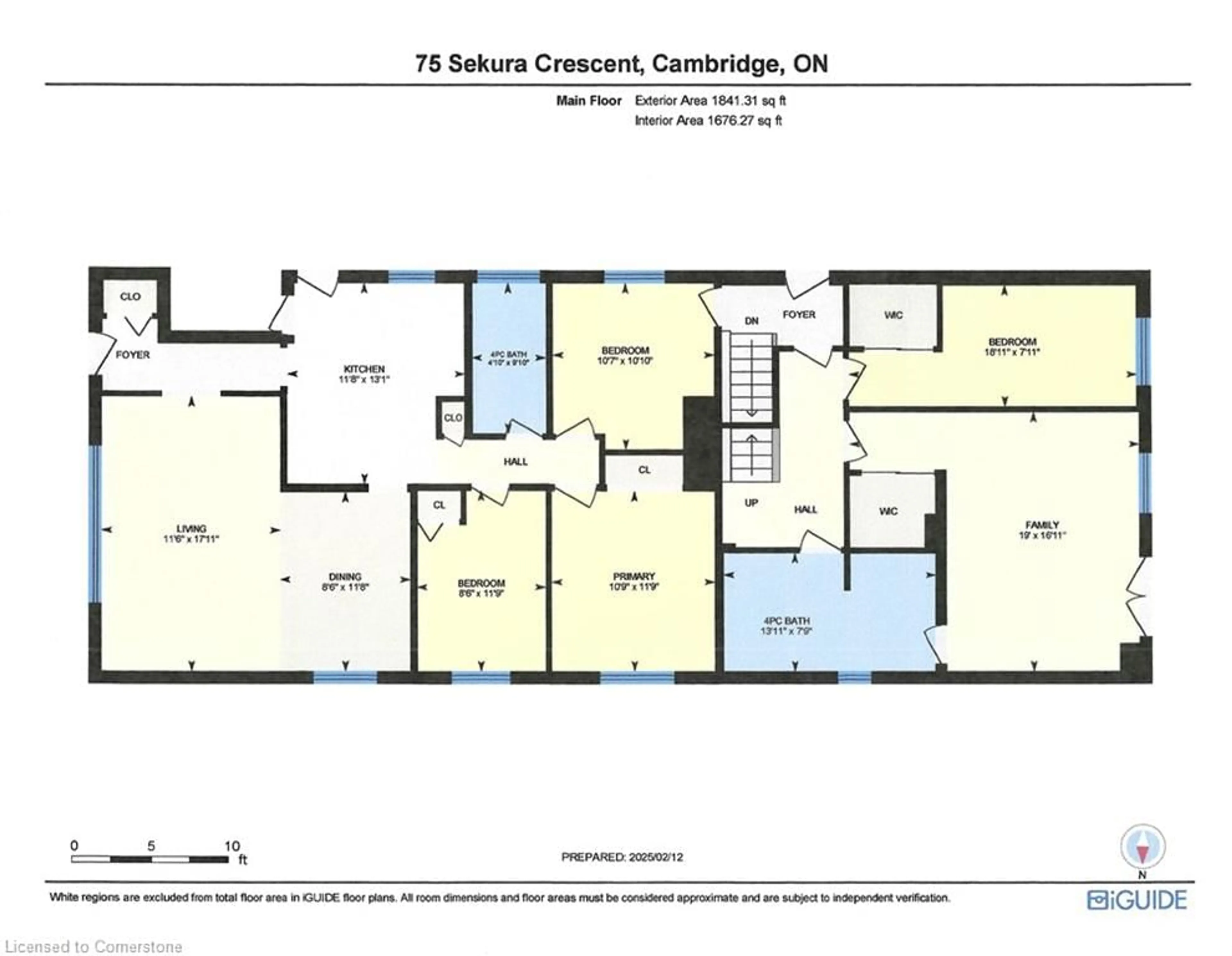Floor plan for 75 Sekura Cres, Cambridge Ontario N1R 7C9