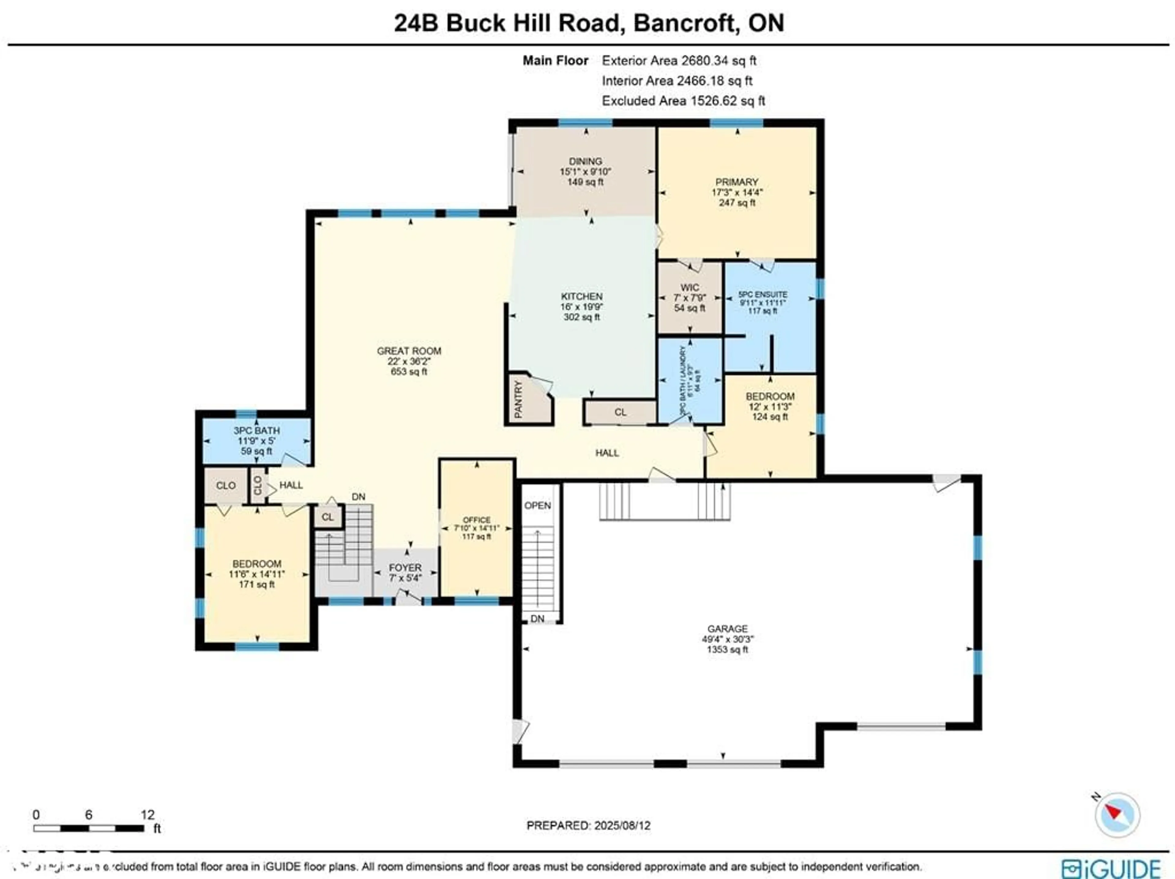 Floor plan for 24B Buck Hill Rd, Bancroft Ontario K0L 1C0