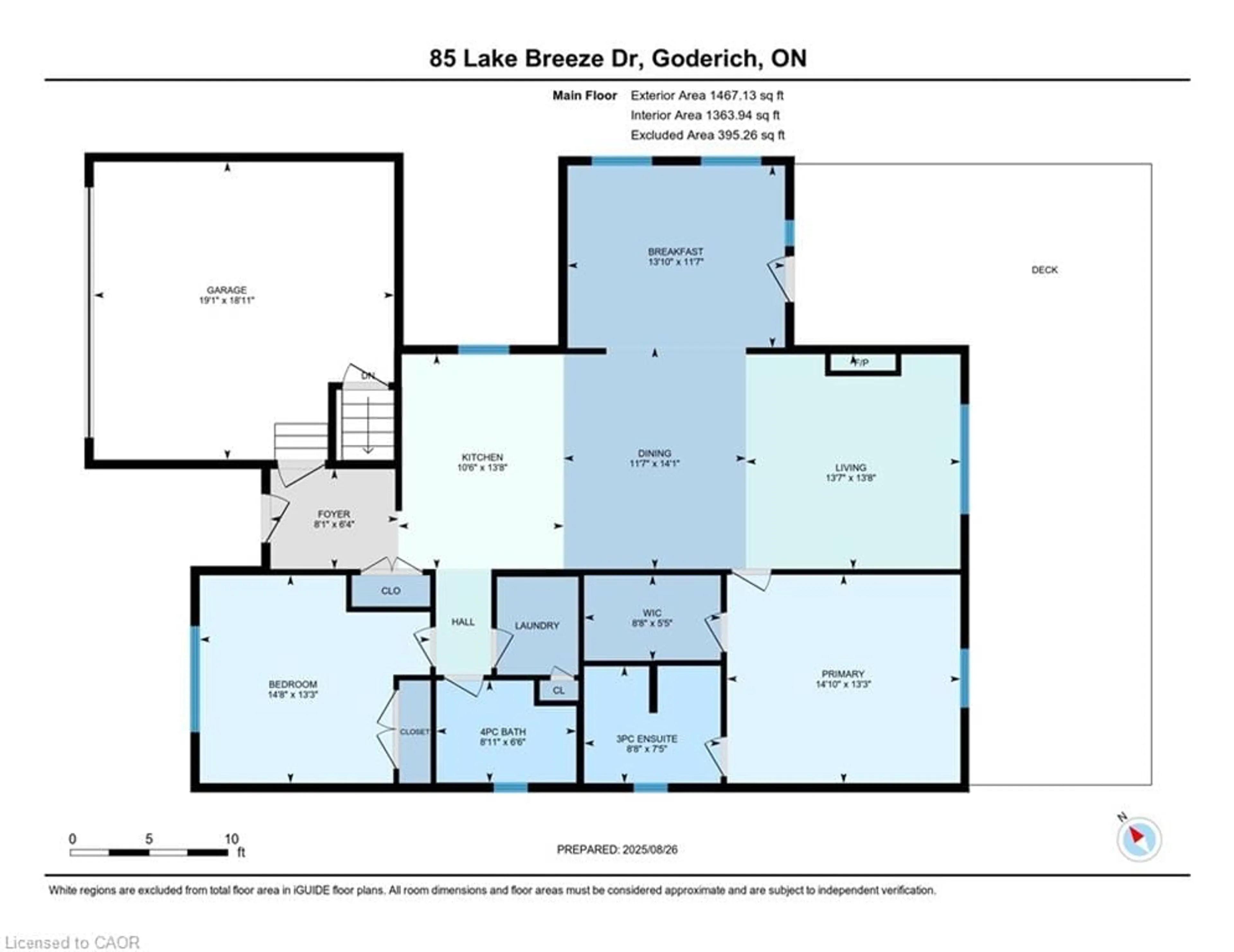Floor plan for 85 Lake Breeze Dr, Ashfield-Colborne-Wawanosh Ontario N7A 0B9
