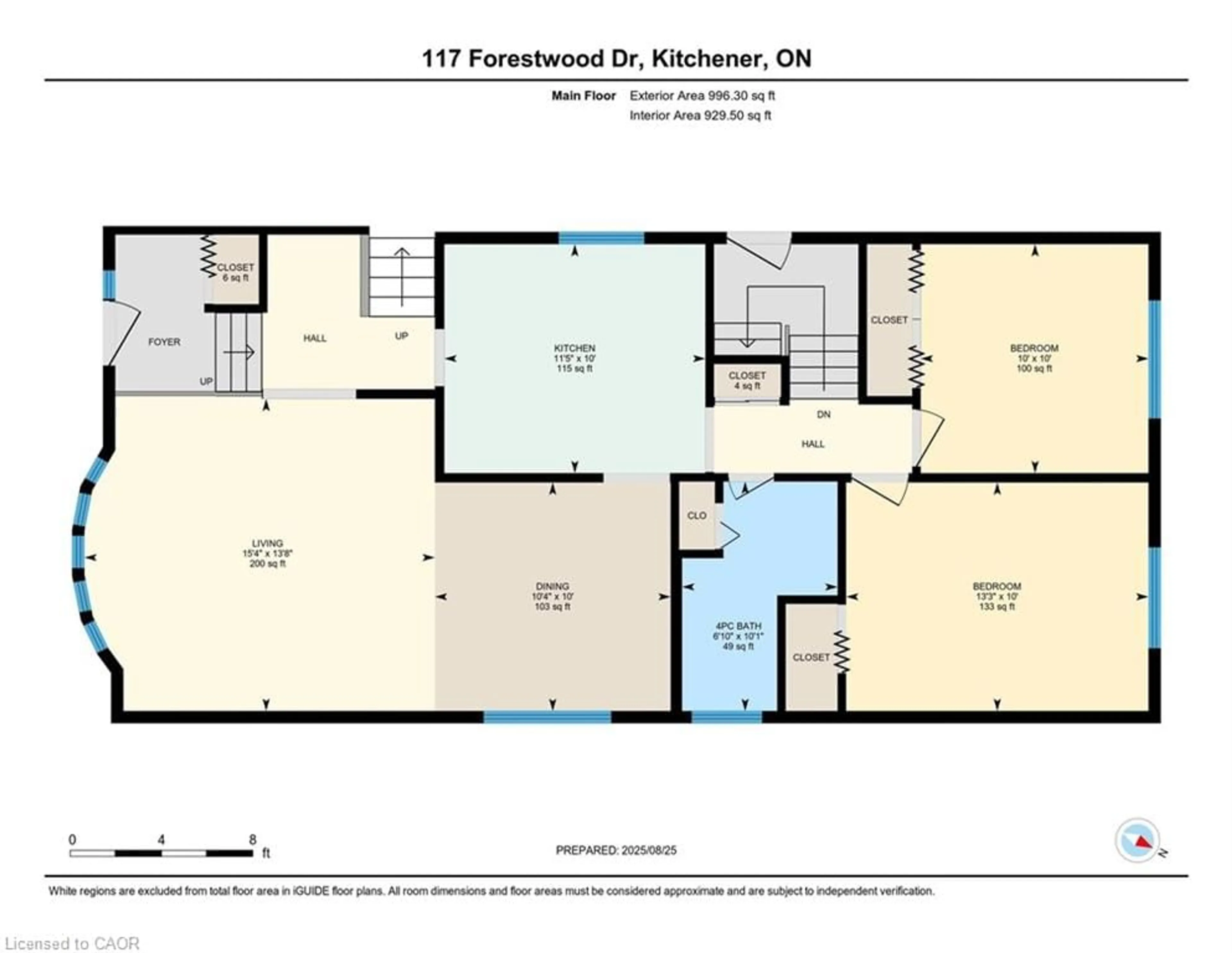 Floor plan for 117 Forestwood Dr, Kitchener Ontario N2N 1A9