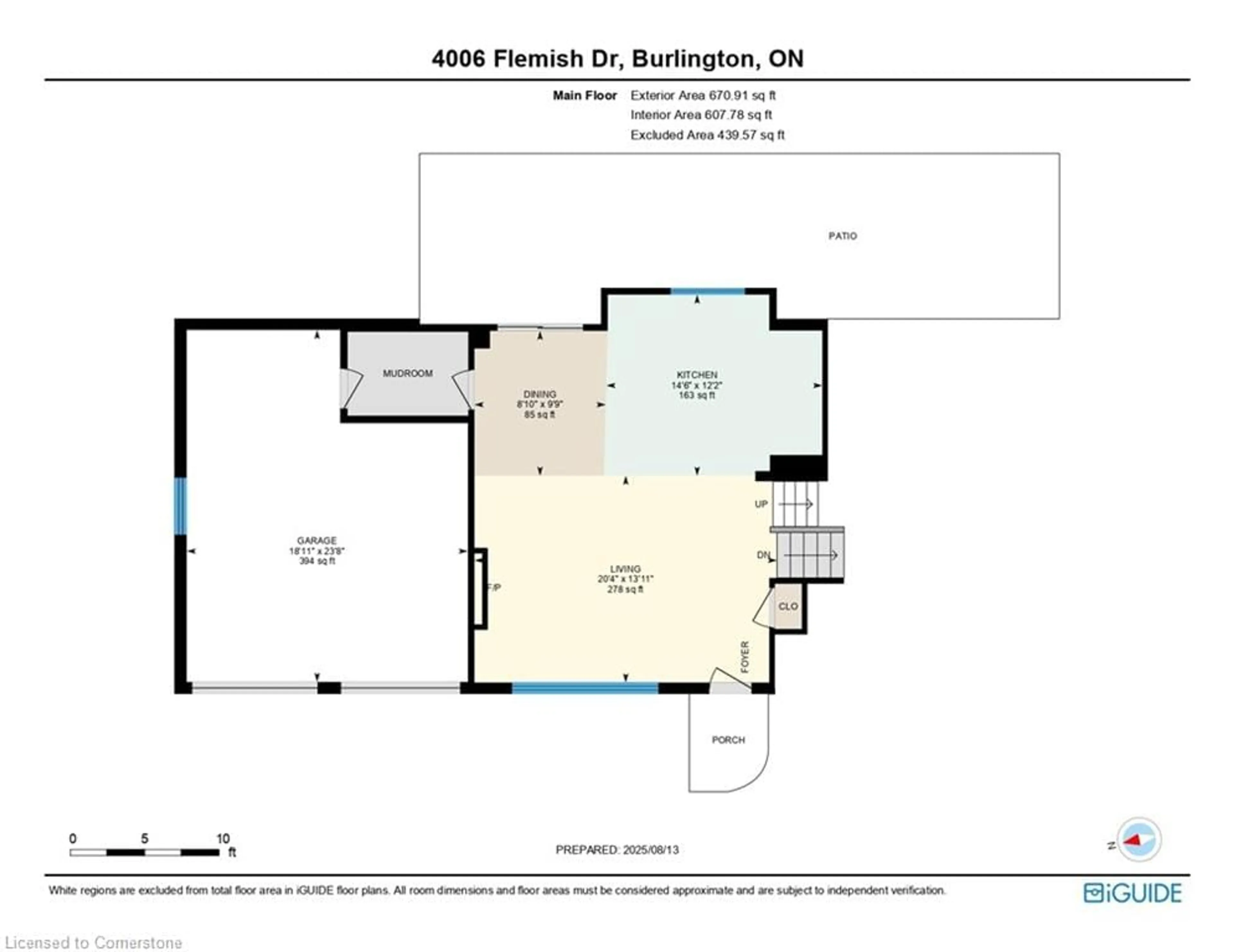 Floor plan for 4006 Flemish Dr, Burlington Ontario L7L 1Z5