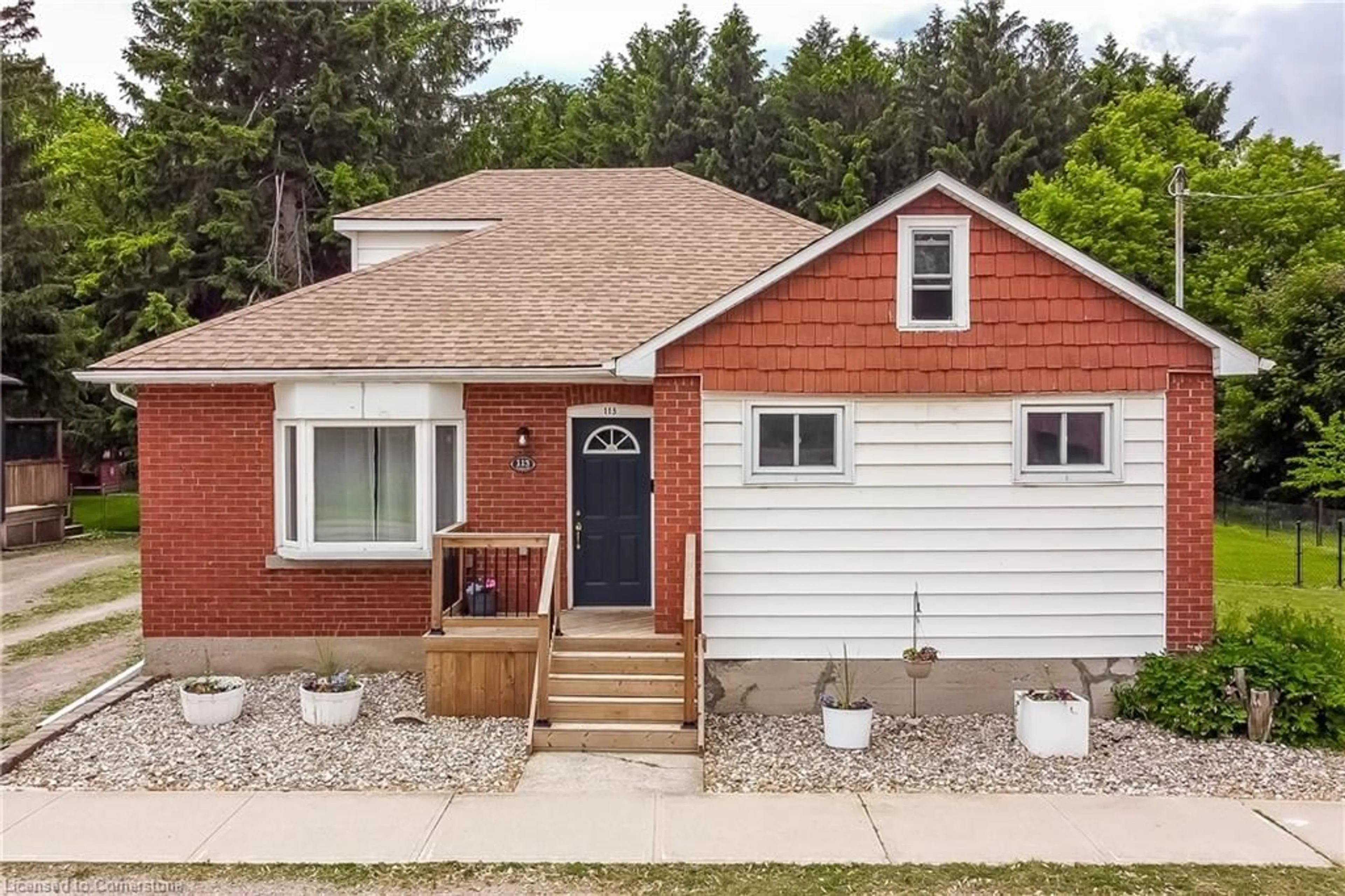 Home with brick exterior material, street for 113 Lynden Rd, Lynden Ontario L0R 1T0