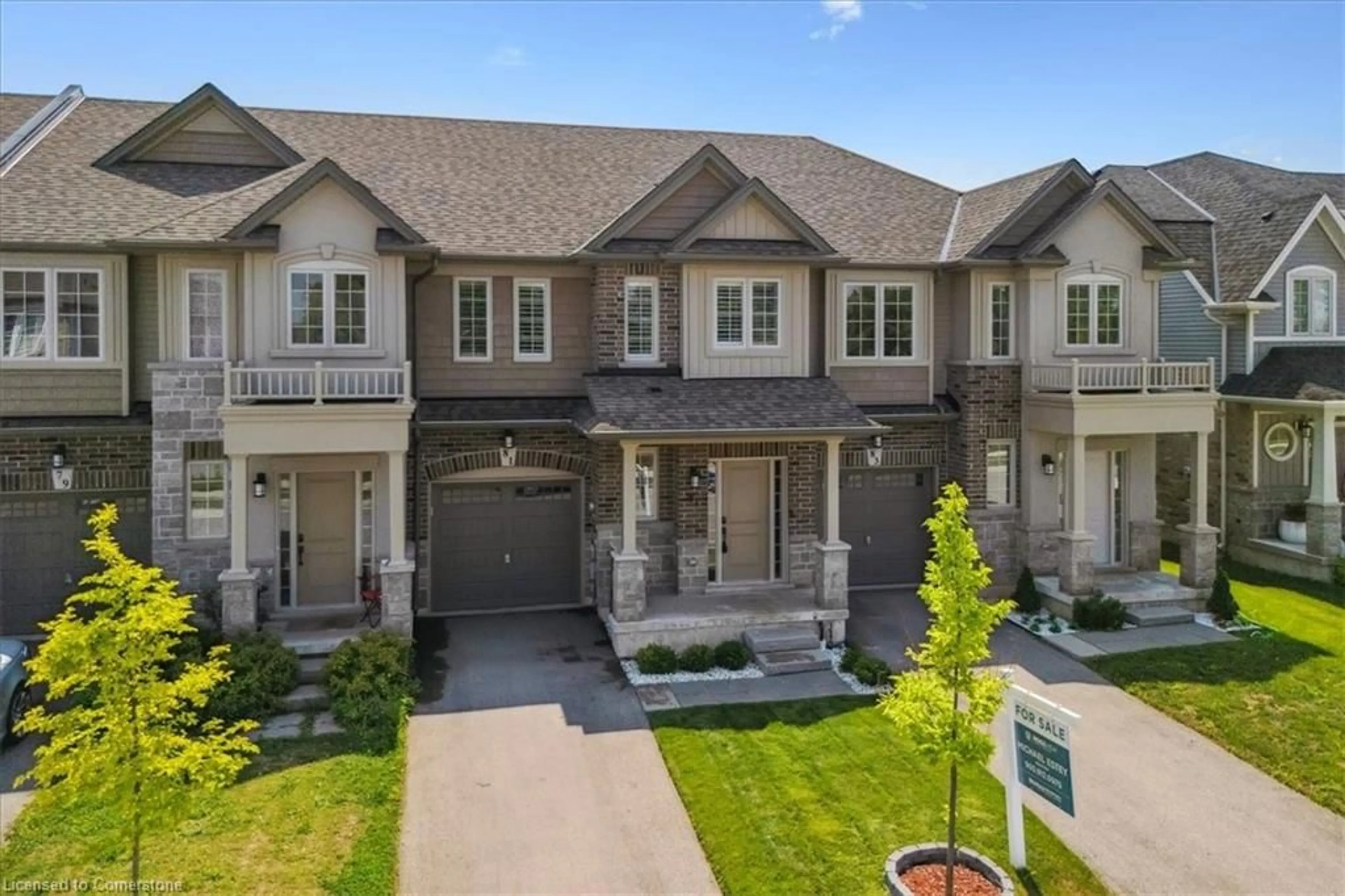 Home with brick exterior material, street for 81 Beasley Grove, Ancaster Ontario L9K 0J7