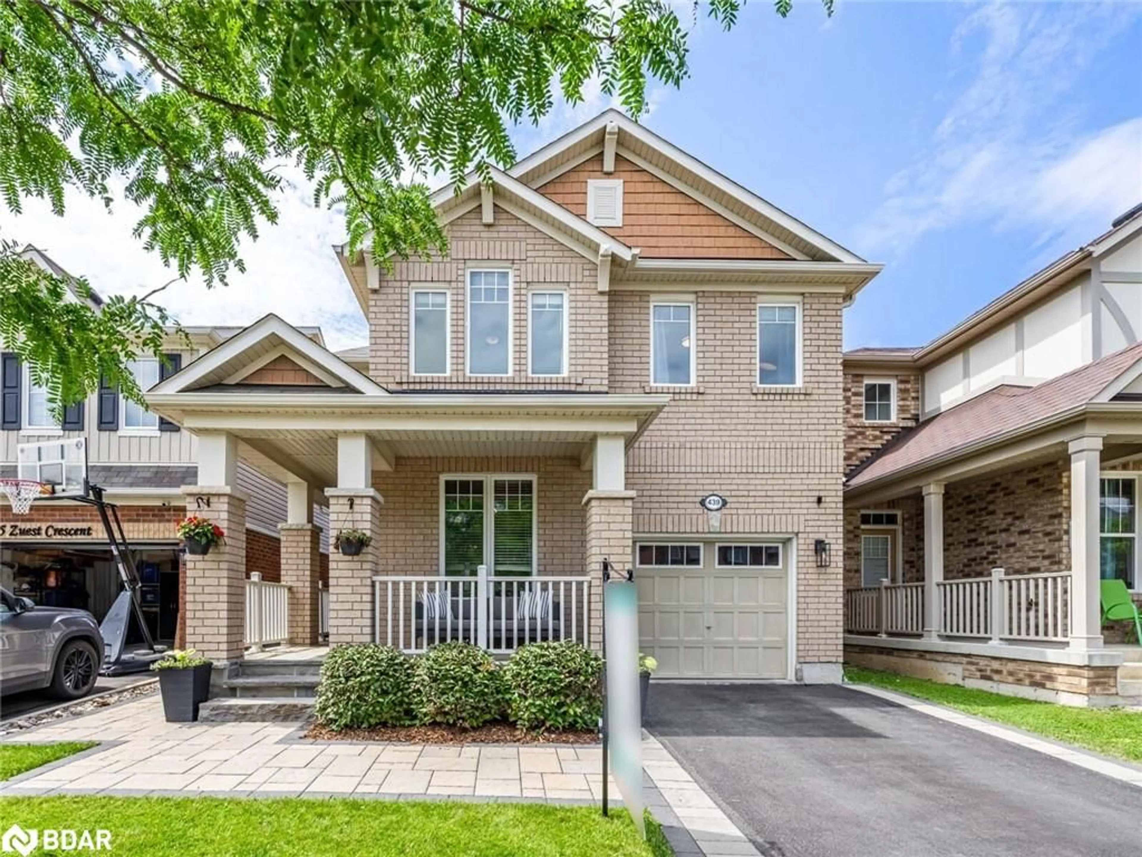 Home with brick exterior material, street for 439 Zuest Cres, Milton Ontario L9T 8E7