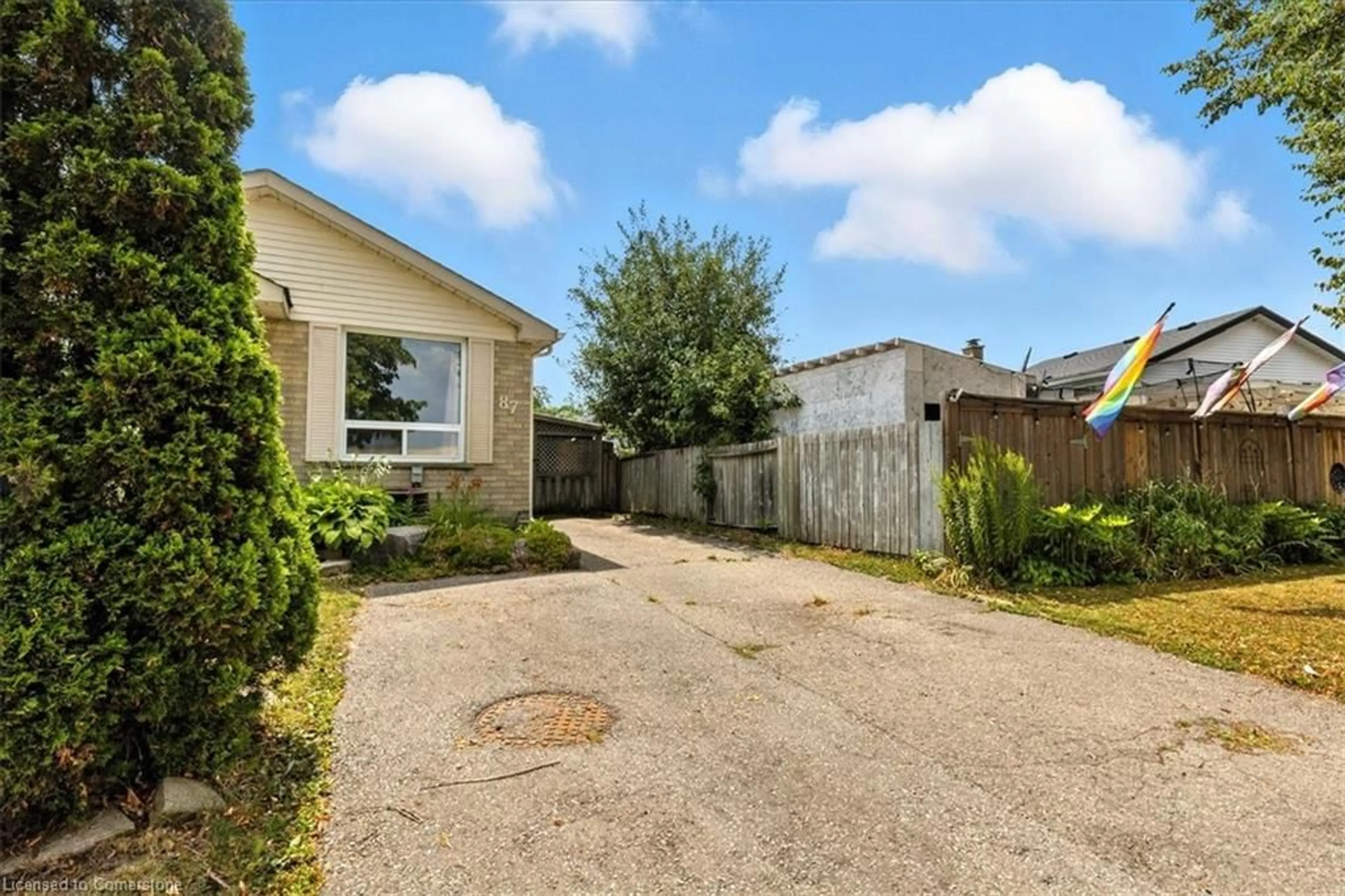 A pic from outside/outdoor area/front of a property/back of a property/a pic from drone, street for 87 Old Carriage Dr, Kitchener Ontario N2P 1H5