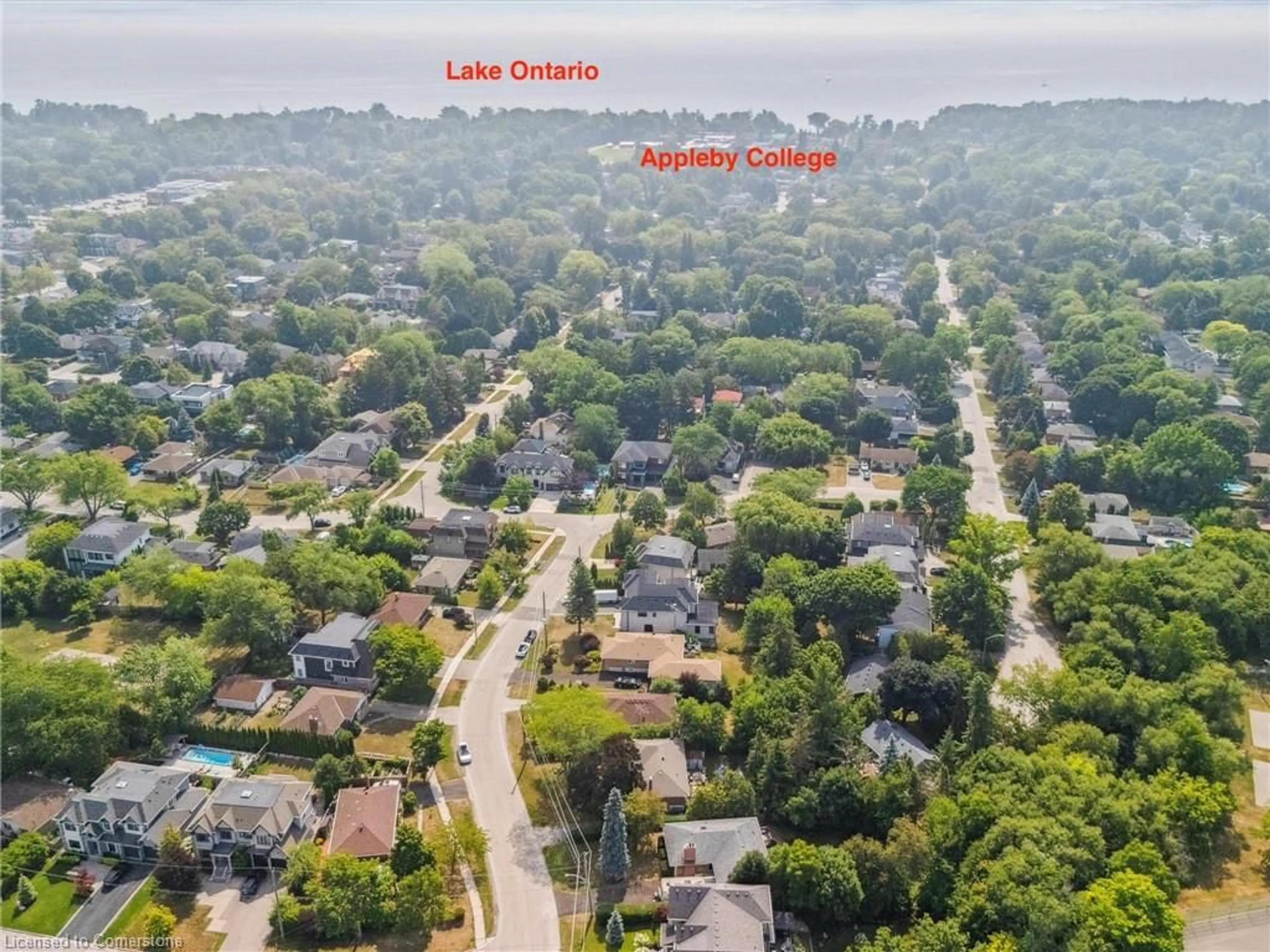 A pic from outside/outdoor area/front of a property/back of a property/a pic from drone, water/lake/river/ocean view for 300 Burton Rd, Oakville Ontario L6K 2K8