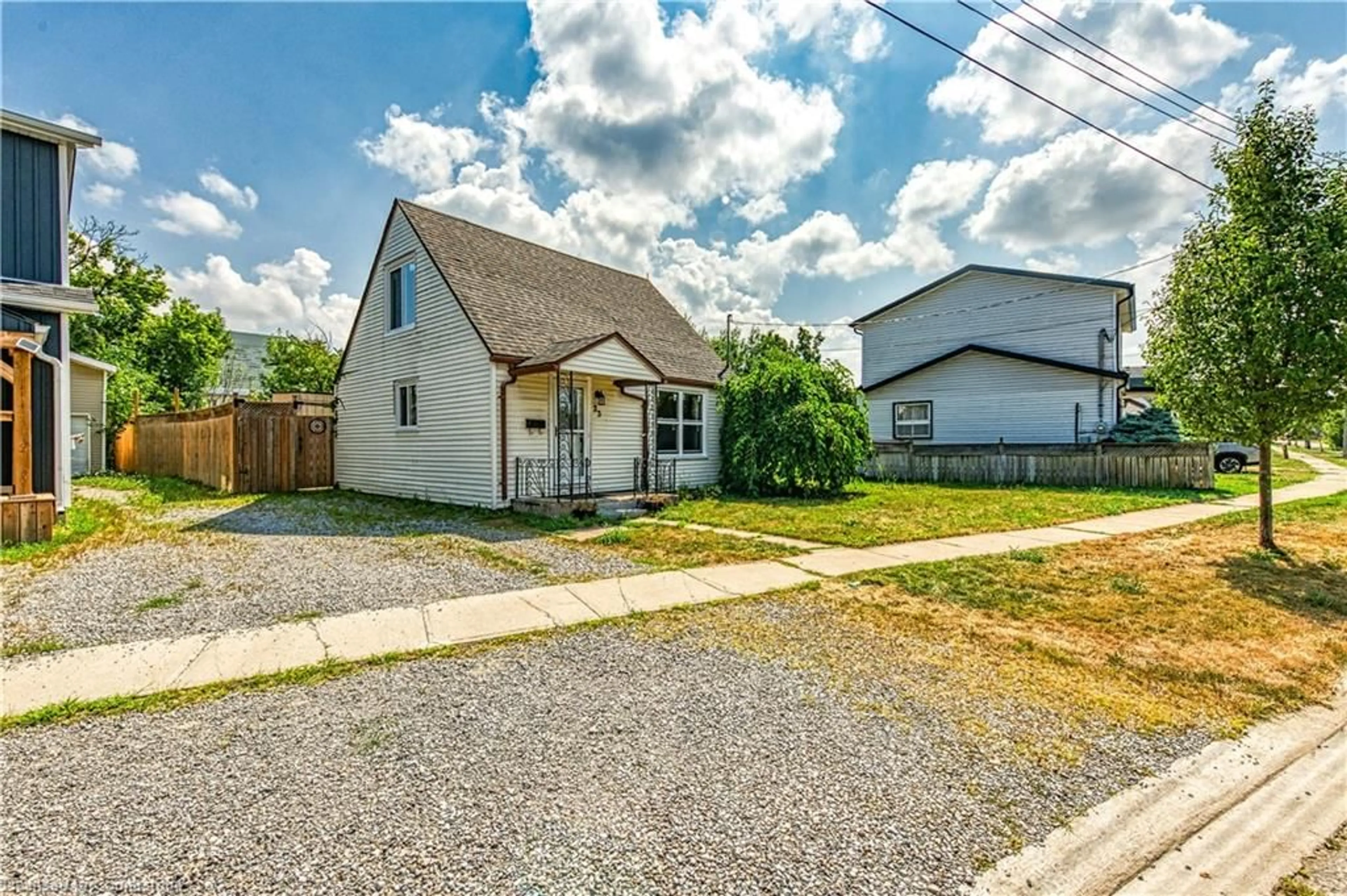 A pic from outside/outdoor area/front of a property/back of a property/a pic from drone, street for 23 Philip St, St. Catharines Ontario L2P 2M7