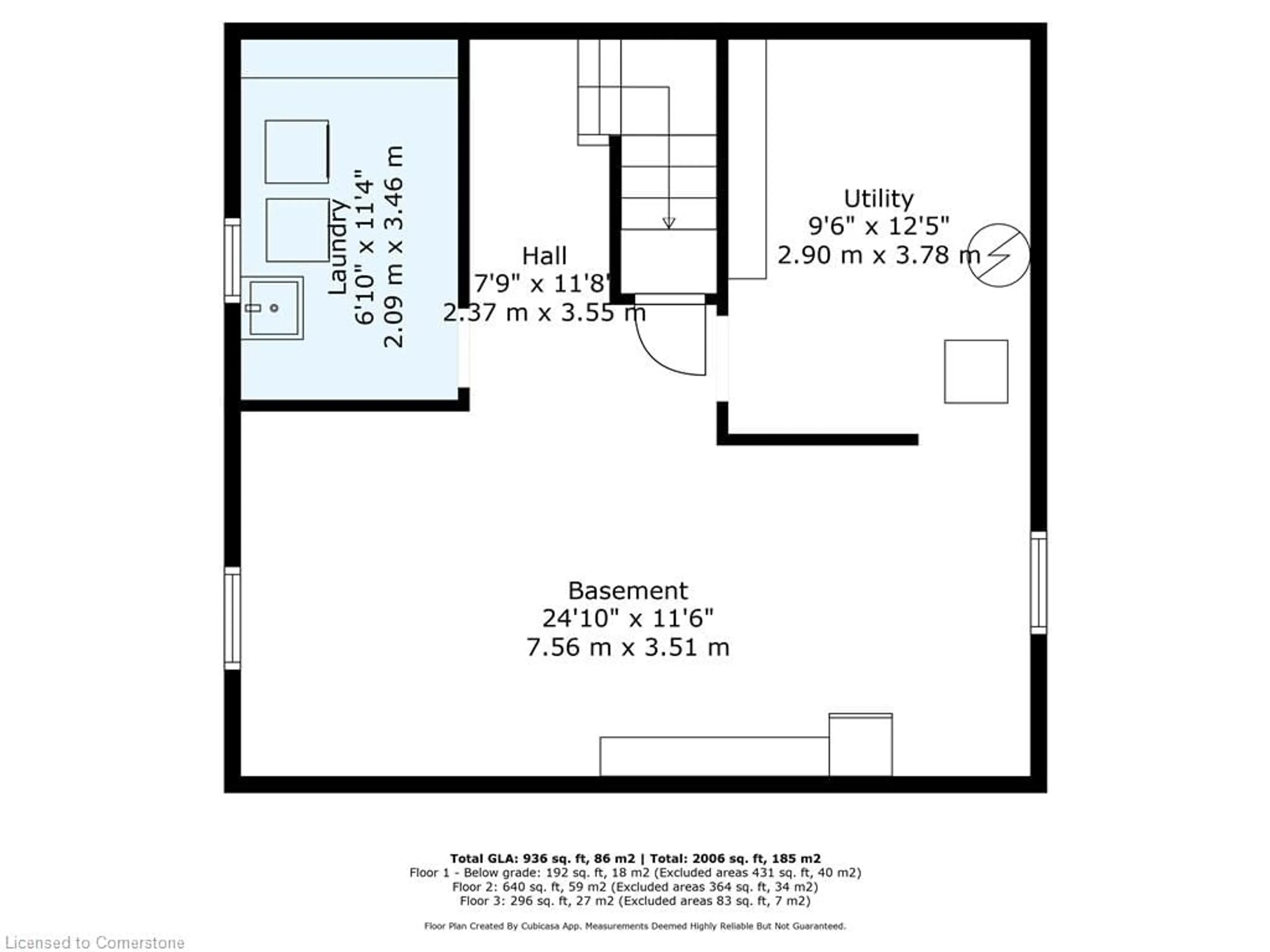 Floor plan for 402 Crockett St, Hamilton Ontario L8V 1J1