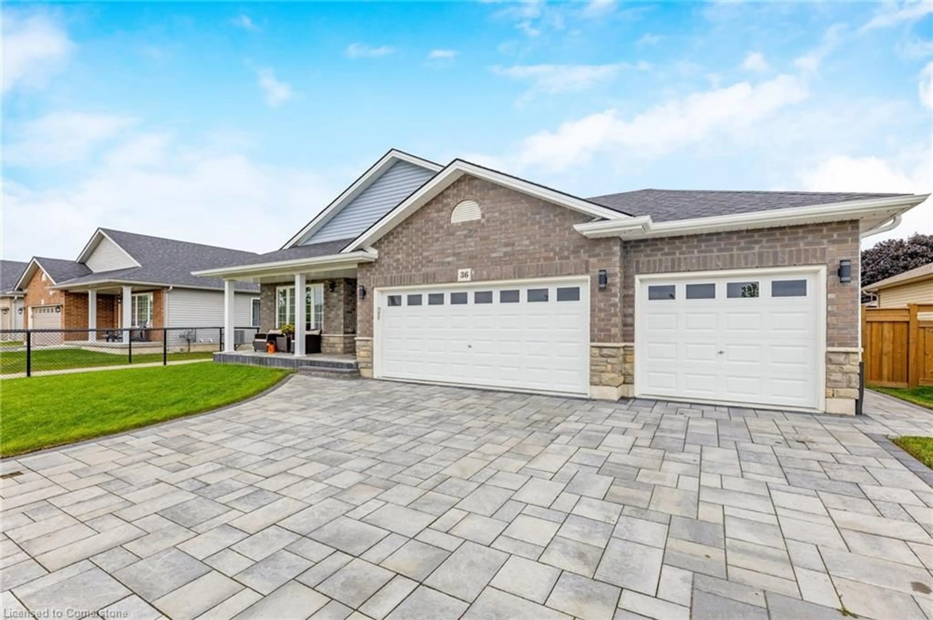 Home with brick exterior material, street for 36 Michelles Way, Hagersville Ontario N0H 1H0