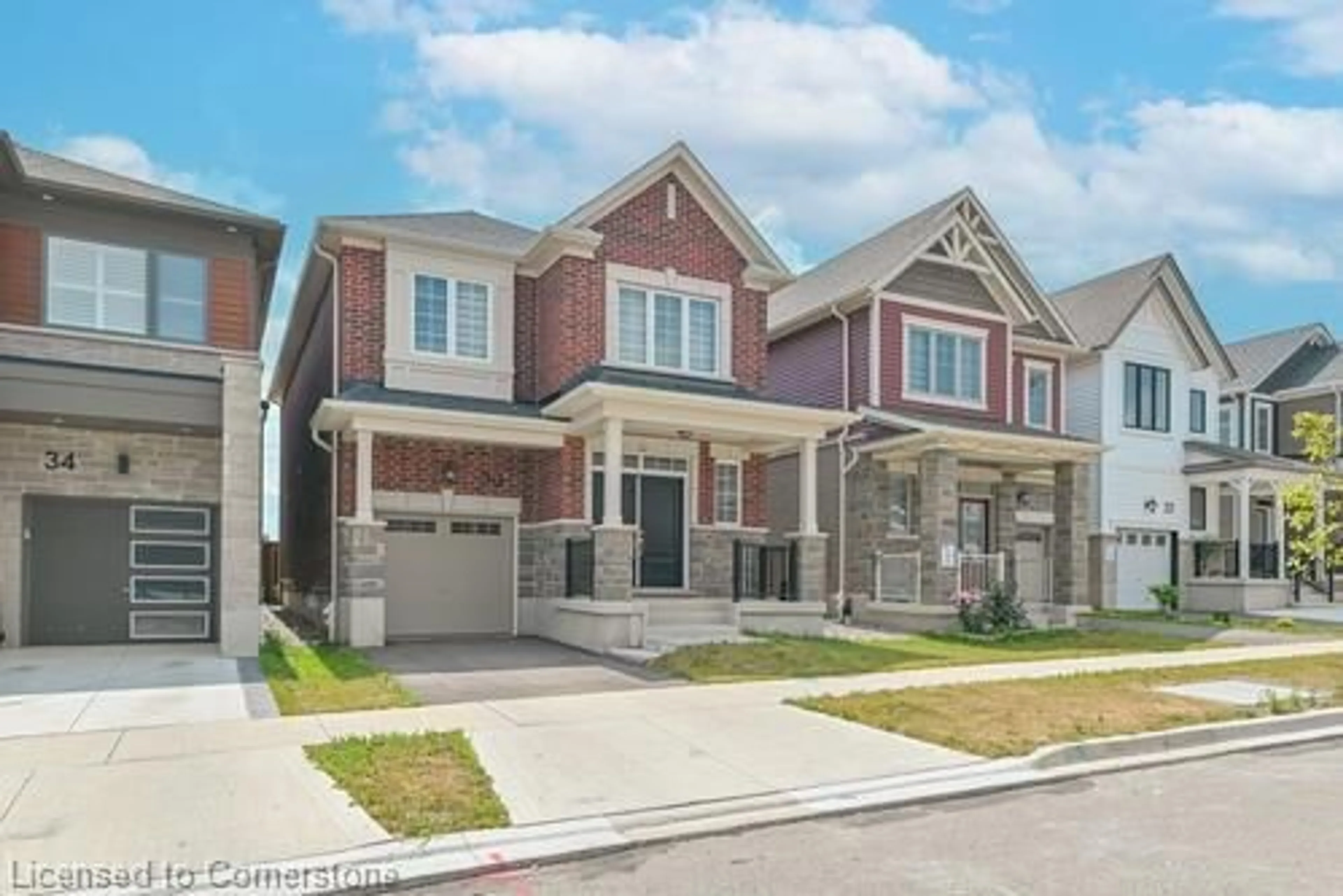 Home with brick exterior material, street for 30 Saxony St, Kitchener Ontario N2R 0S3