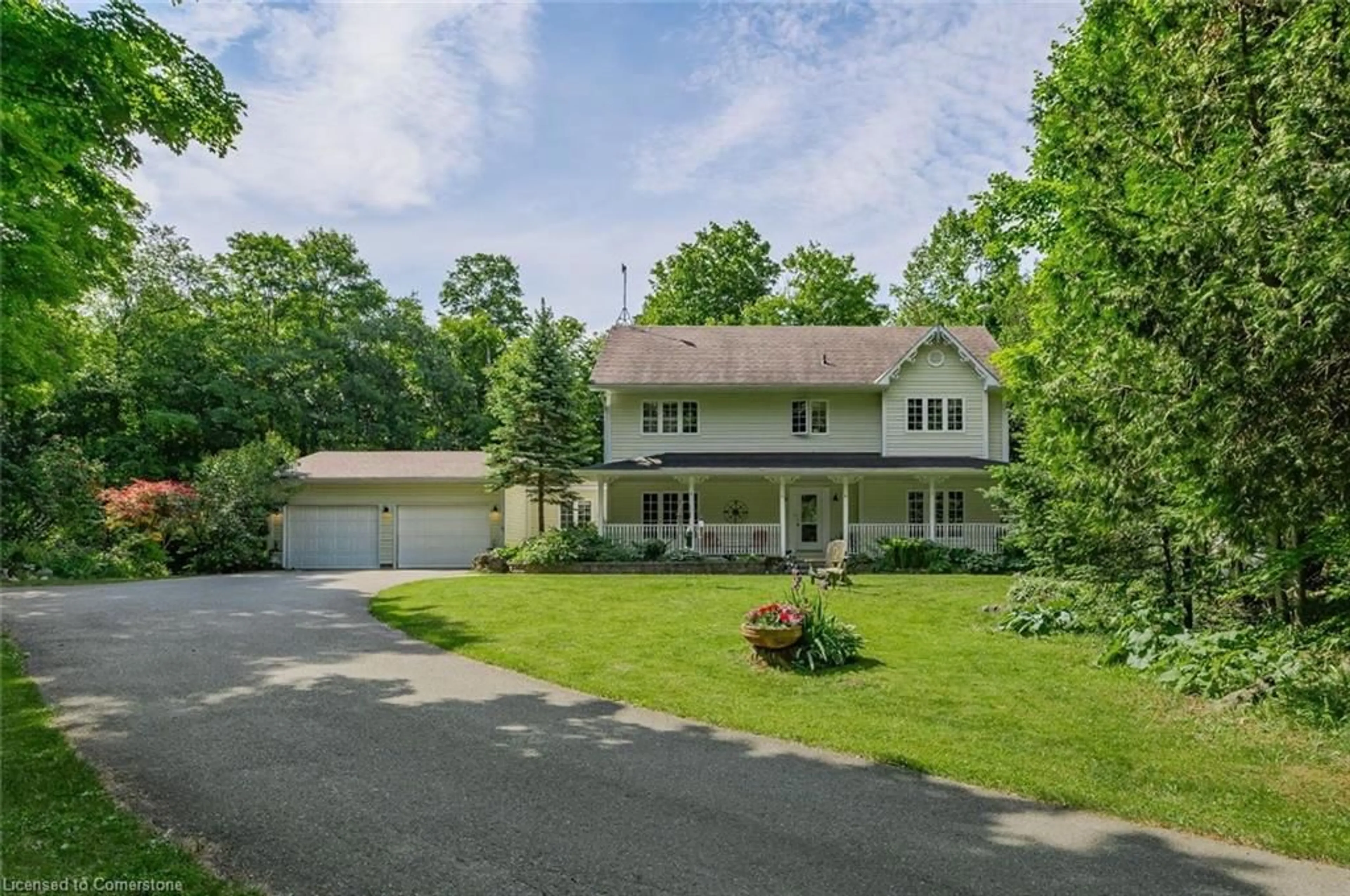 A pic from outside/outdoor area/front of a property/back of a property/a pic from drone, street for 5120 Pineridge Dr, Acton Ontario L7J 2L7