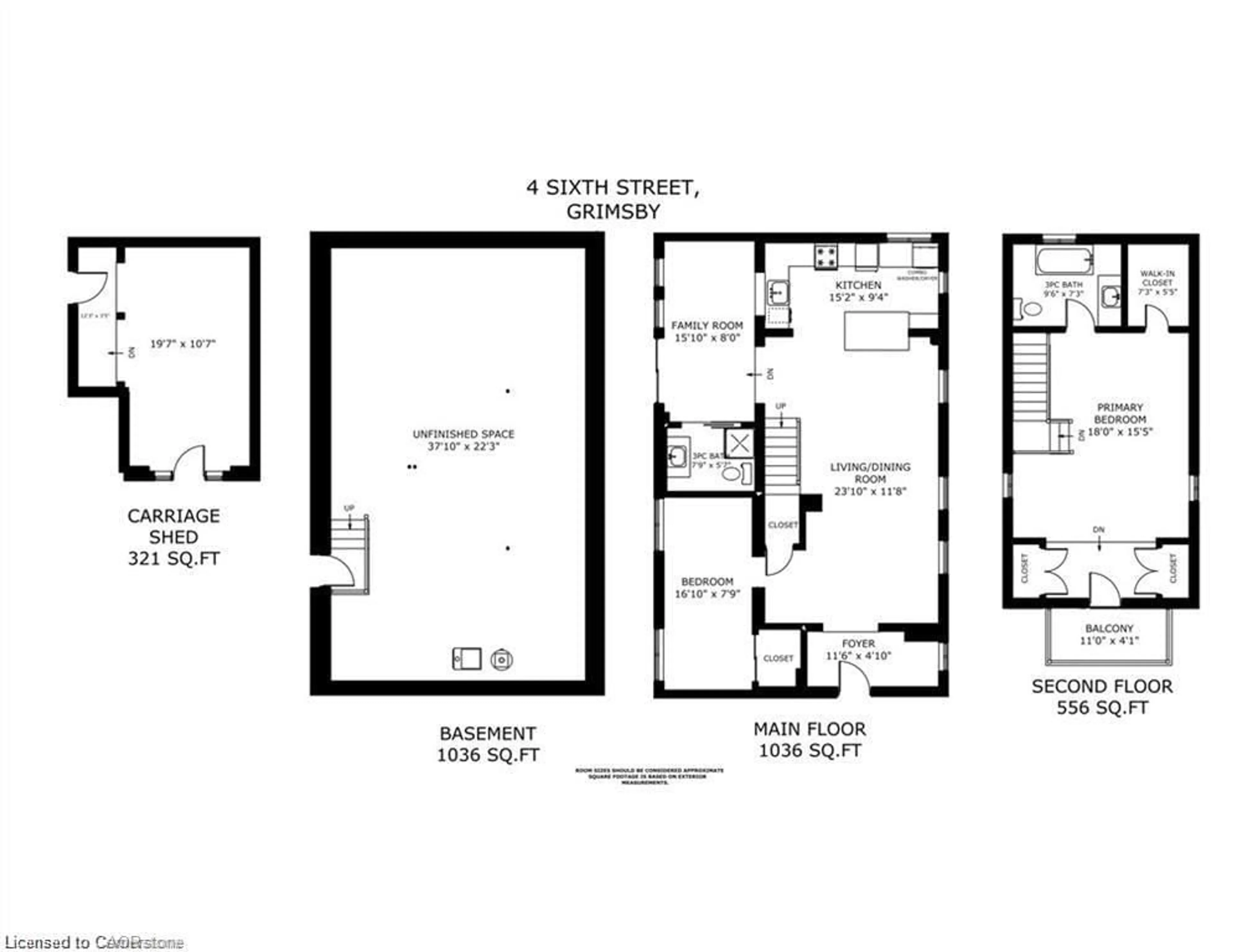 Floor plan for 4 6th St, Grimsby Ontario L3M 2T3