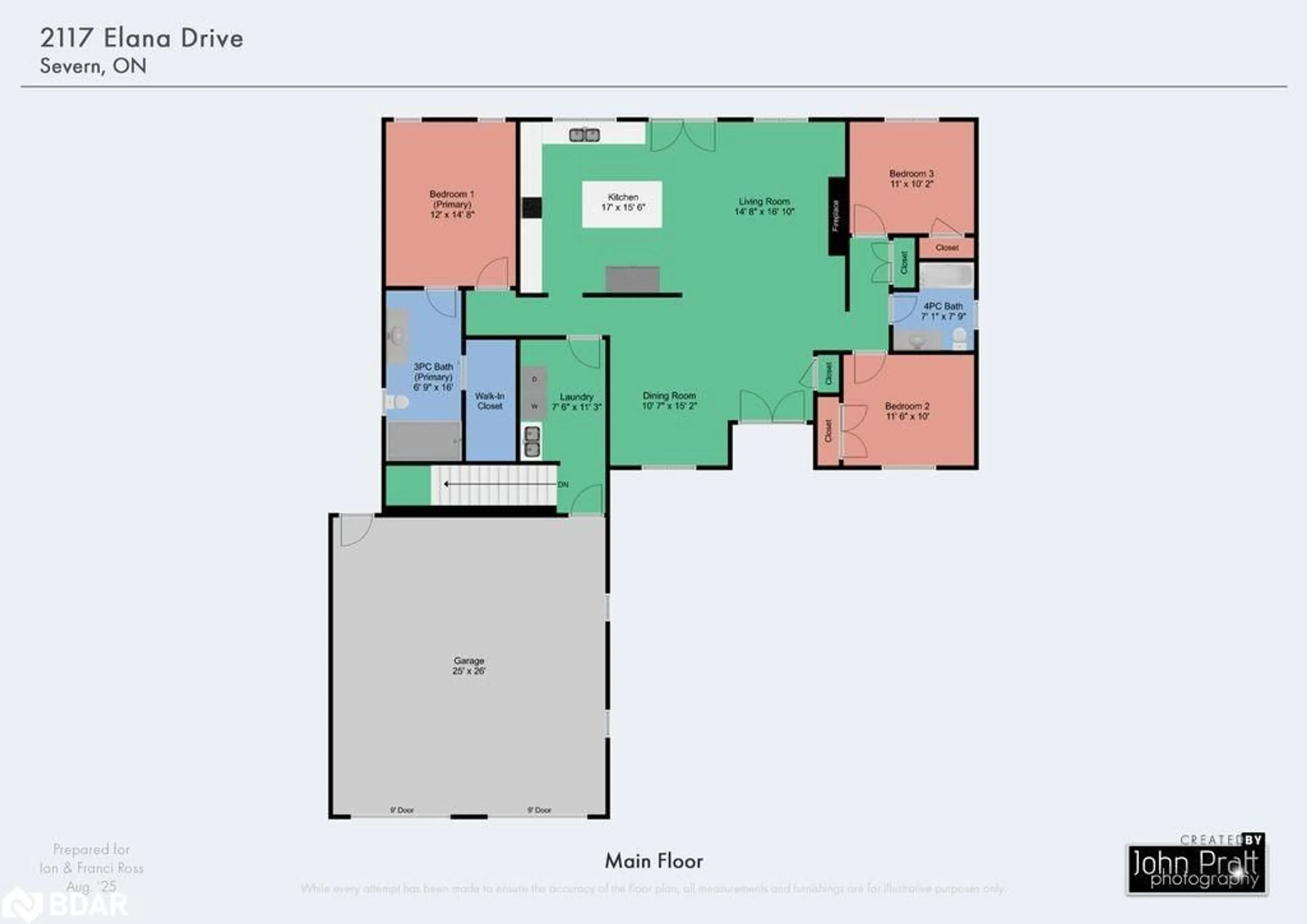 Floor plan for 2117 Elana Dr, Orillia Ontario L3V 0C1