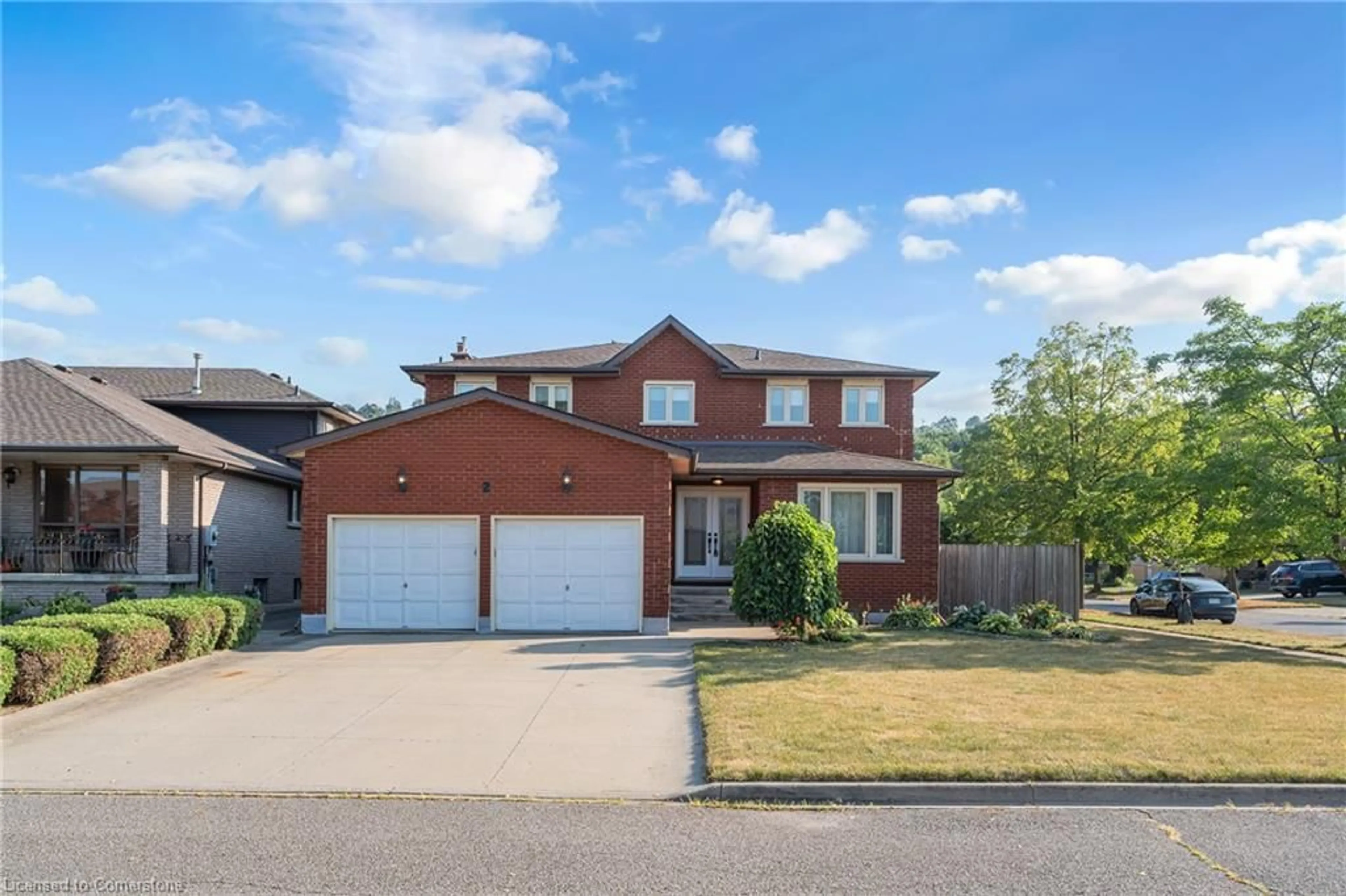 Home with brick exterior material, street for 2 Vinehill Dr, Hamilton Ontario L8G 4Y5