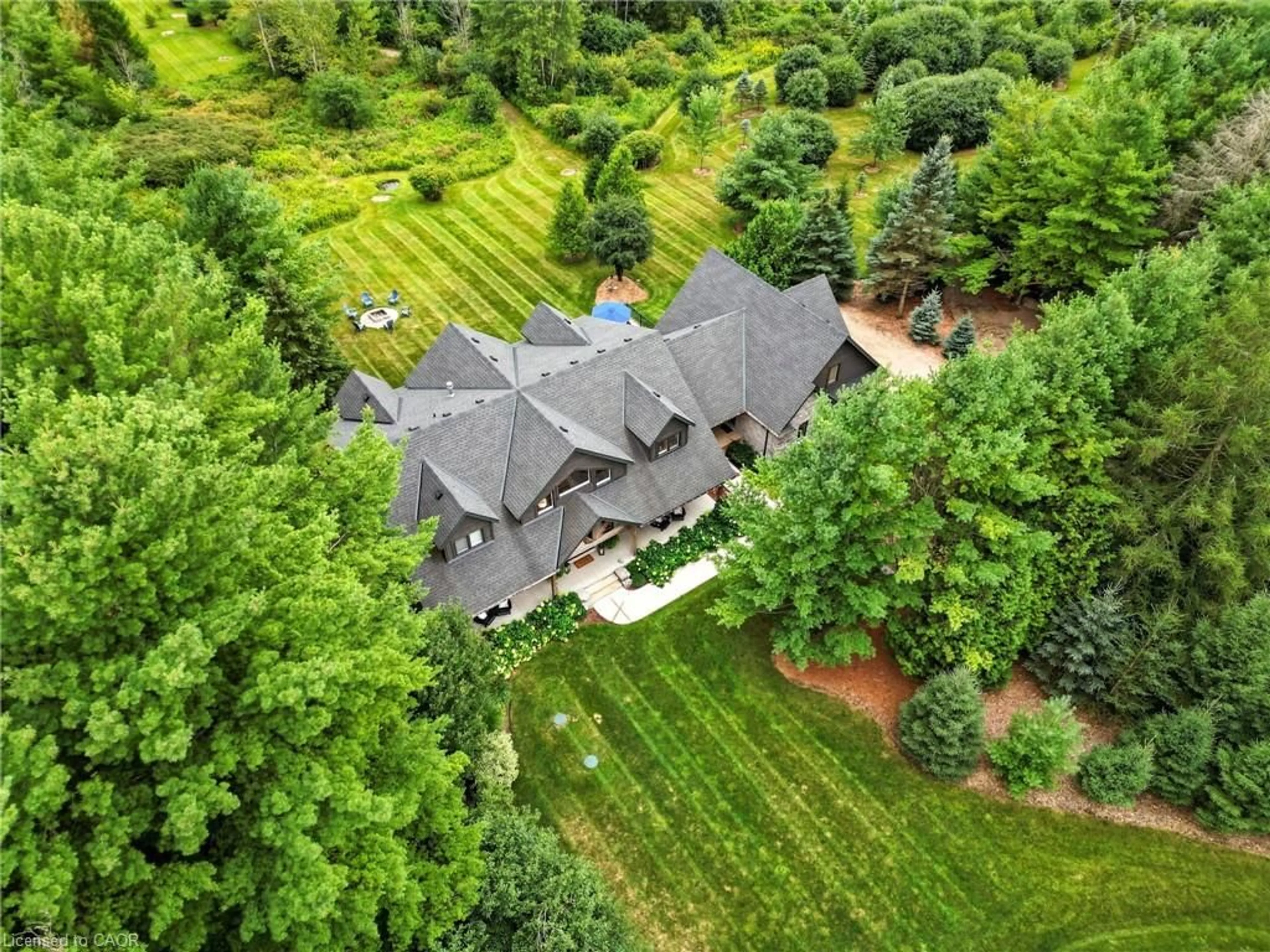 A pic from outside/outdoor area/front of a property/back of a property/a pic from drone, unknown for 7381 Sideroad 4, Ariss Ontario N0B 1B0