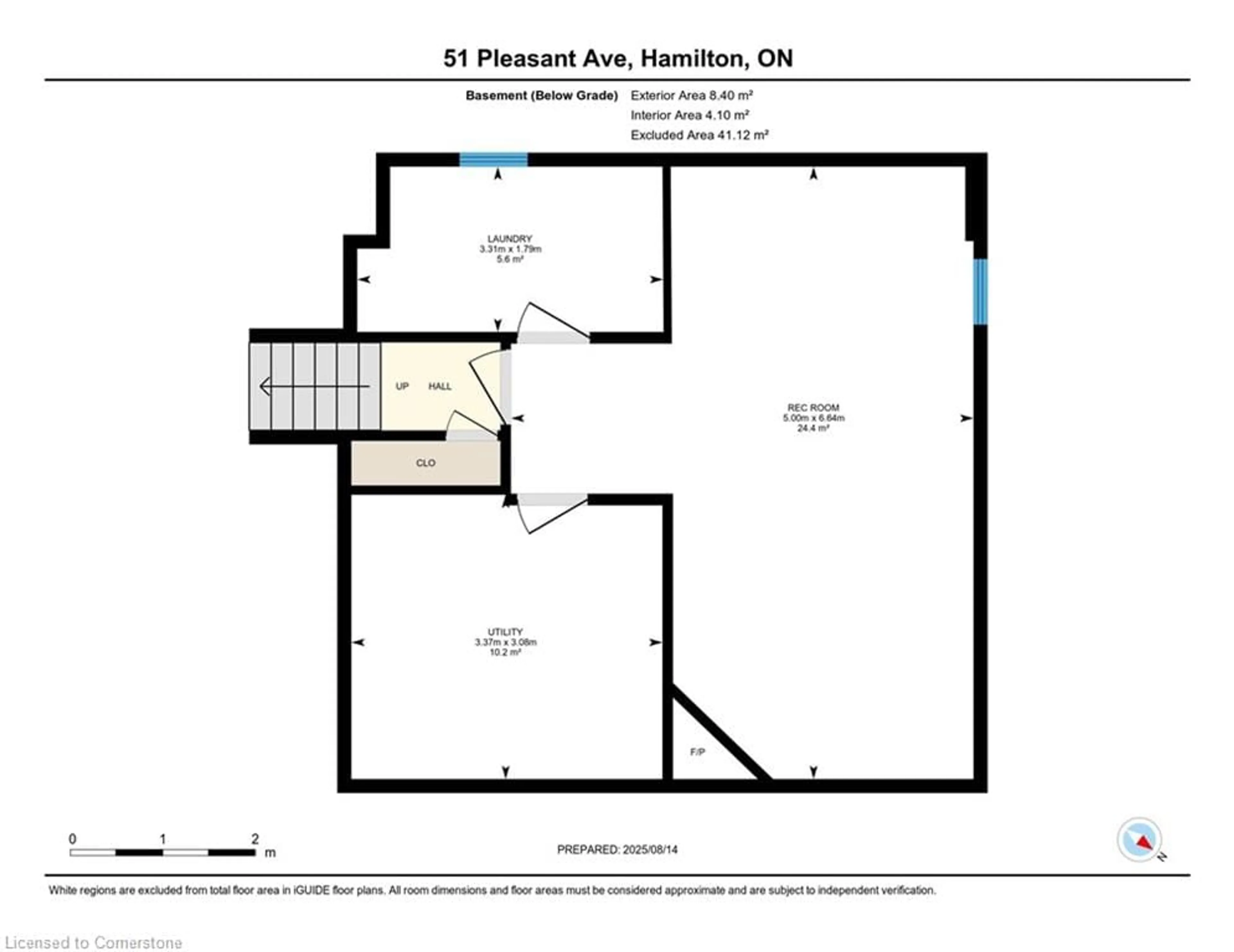Floor plan for 51 Pleasant Ave, Dundas Ontario L9H 3T2