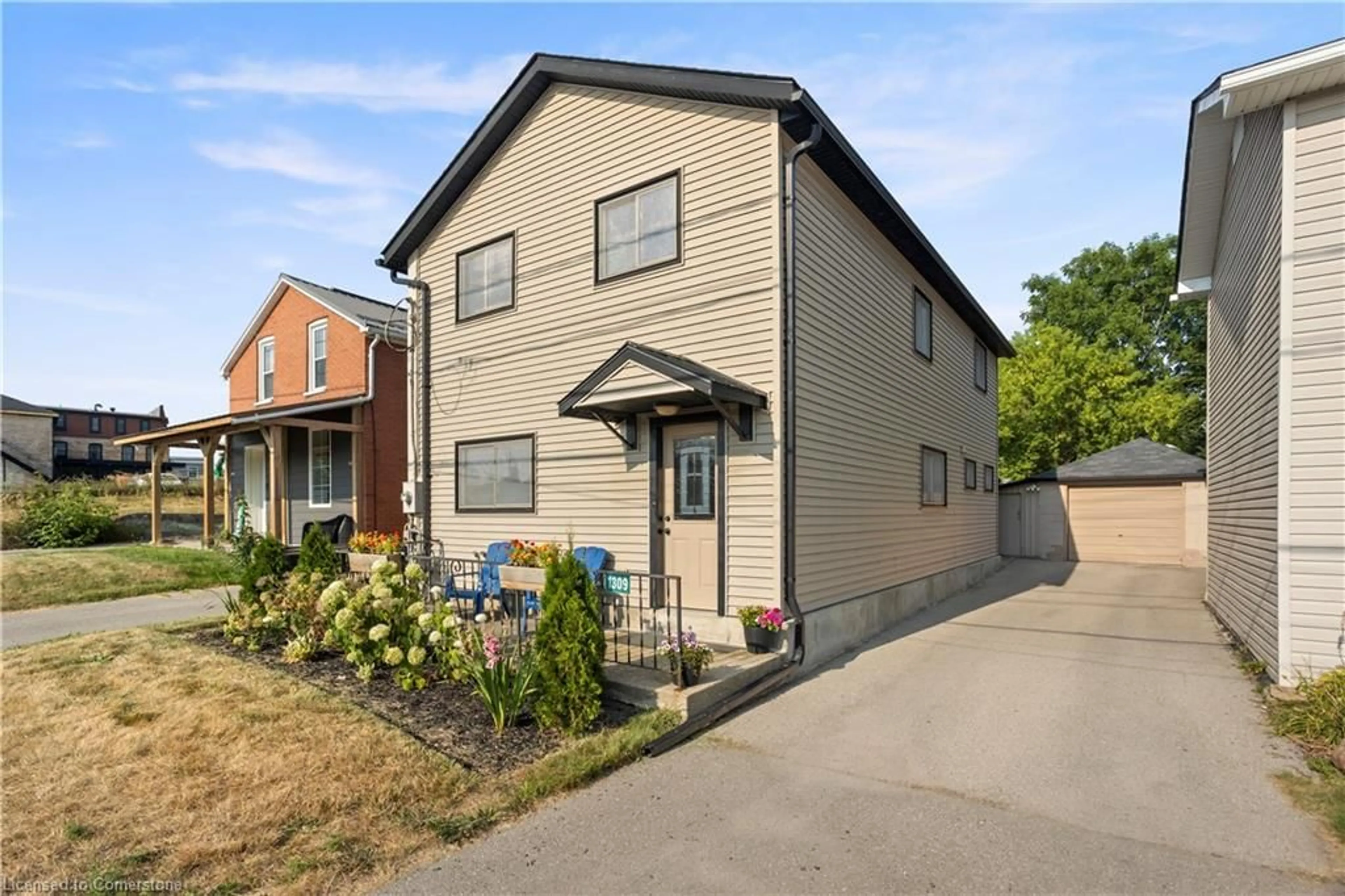 Home with brick exterior material, street for 1309 Swan St, Ayr Ontario N0B 1E0