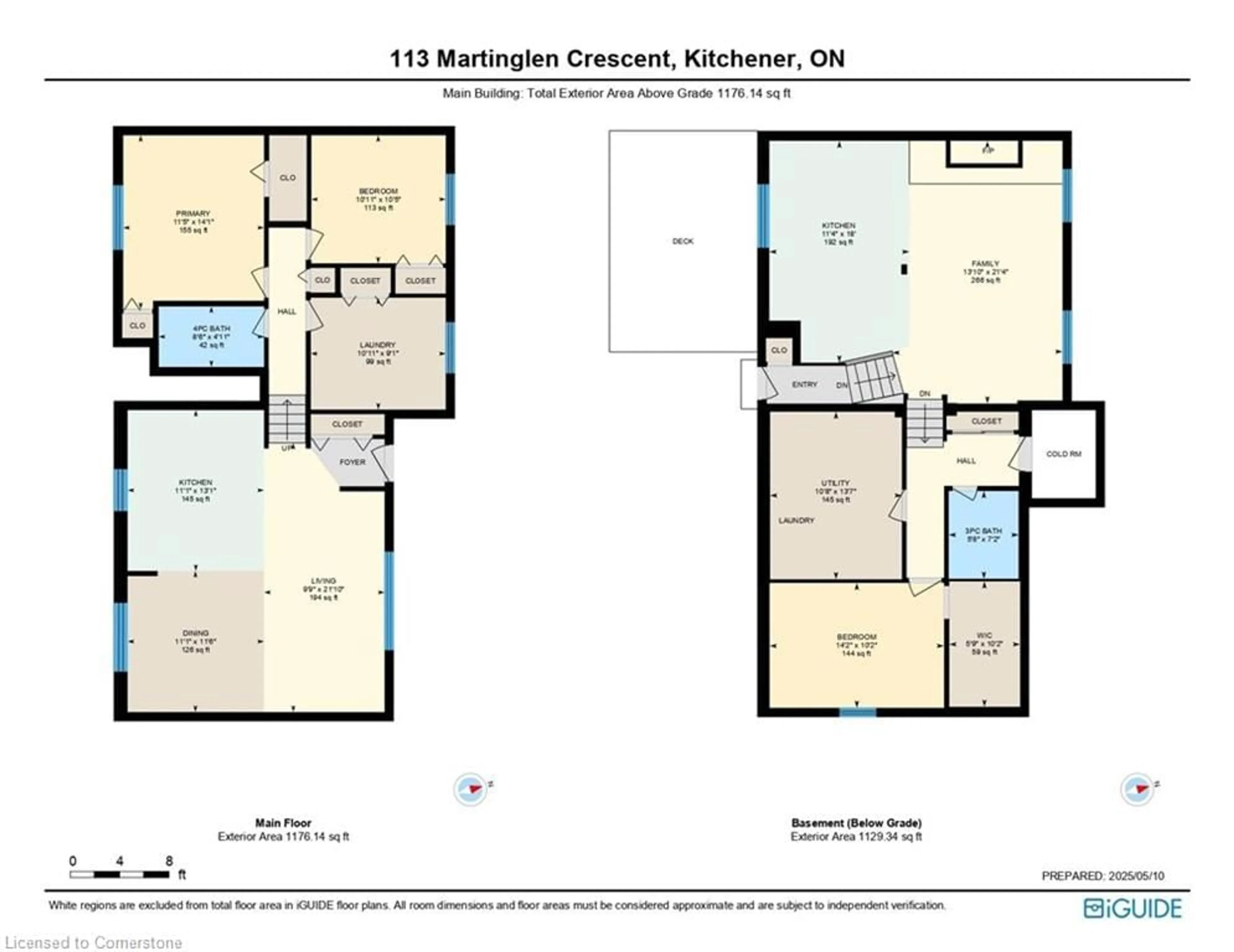 Floor plan for 113 Martinglen Cres, Kitchener Ontario N2E 2A3