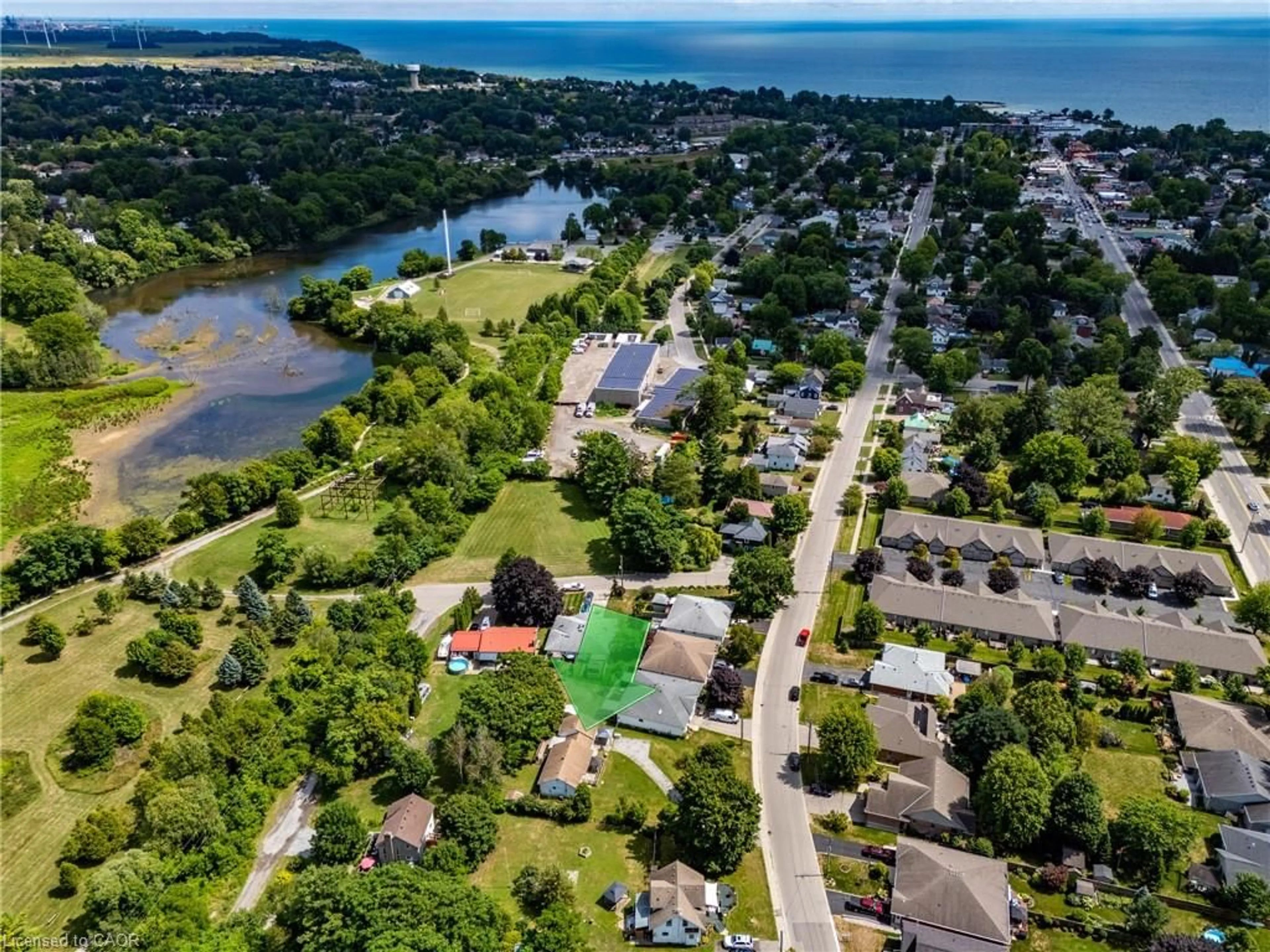 A pic from outside/outdoor area/front of a property/back of a property/a pic from drone, water/lake/river/ocean view for 602 St Andrew St, Port Dover Ontario N0A 1N0