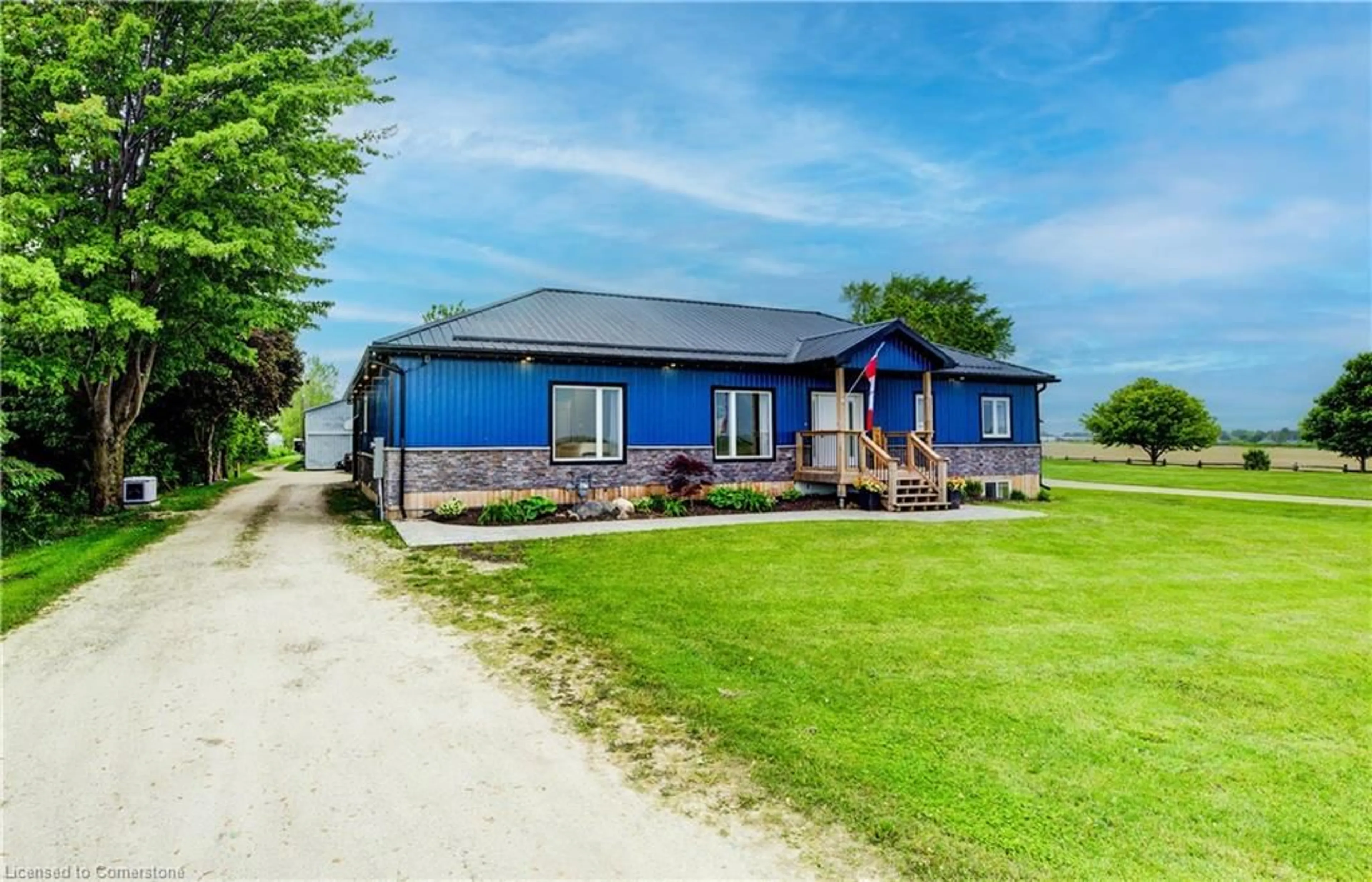 A pic from outside/outdoor area/front of a property/back of a property/a pic from drone, building for 7922 Wellington Road 8, Alma Ontario N0B 1A0