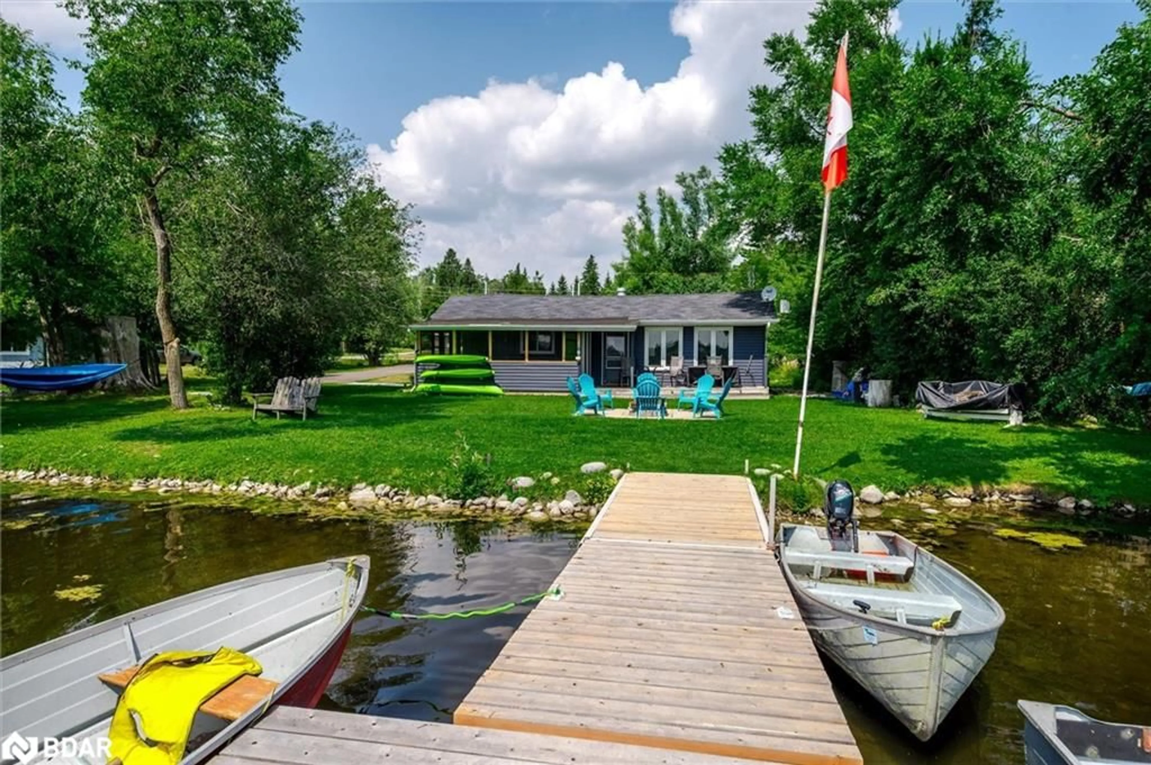 Patio, water/lake/river/ocean view for 9 Charlotte Cres Cres, Omemee Ontario K0L 2W0