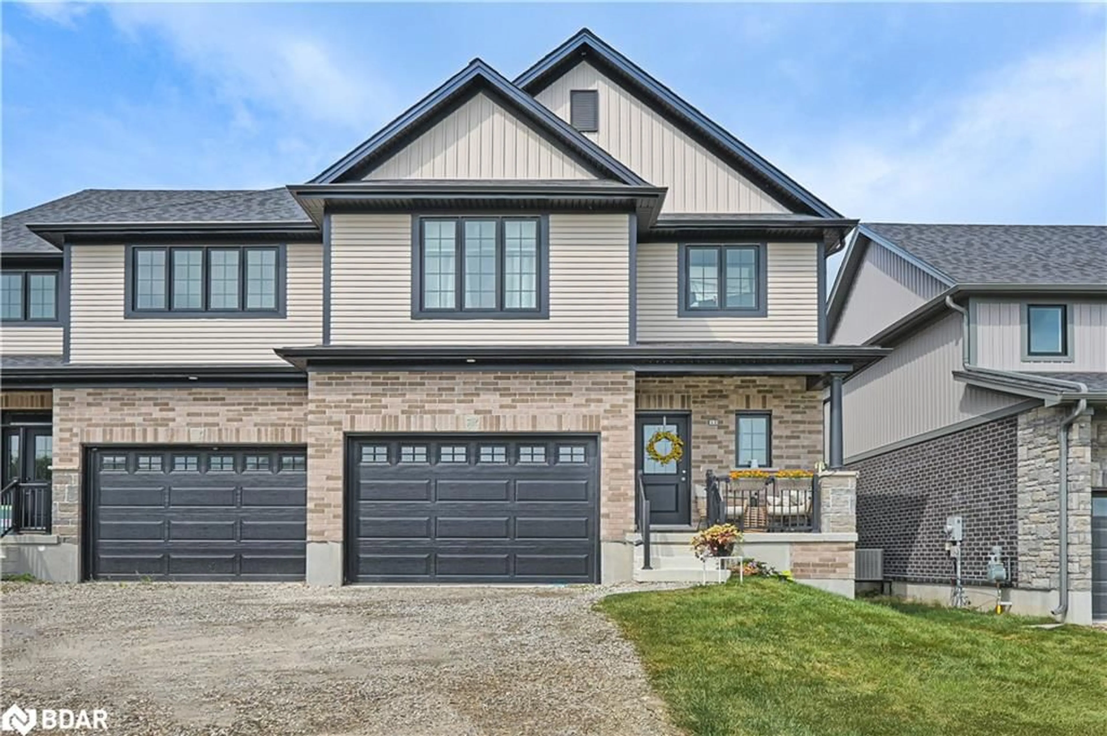 Home with brick exterior material, street for 80 Mill Race Cres, St. Jacobs Ontario N2J 4G8