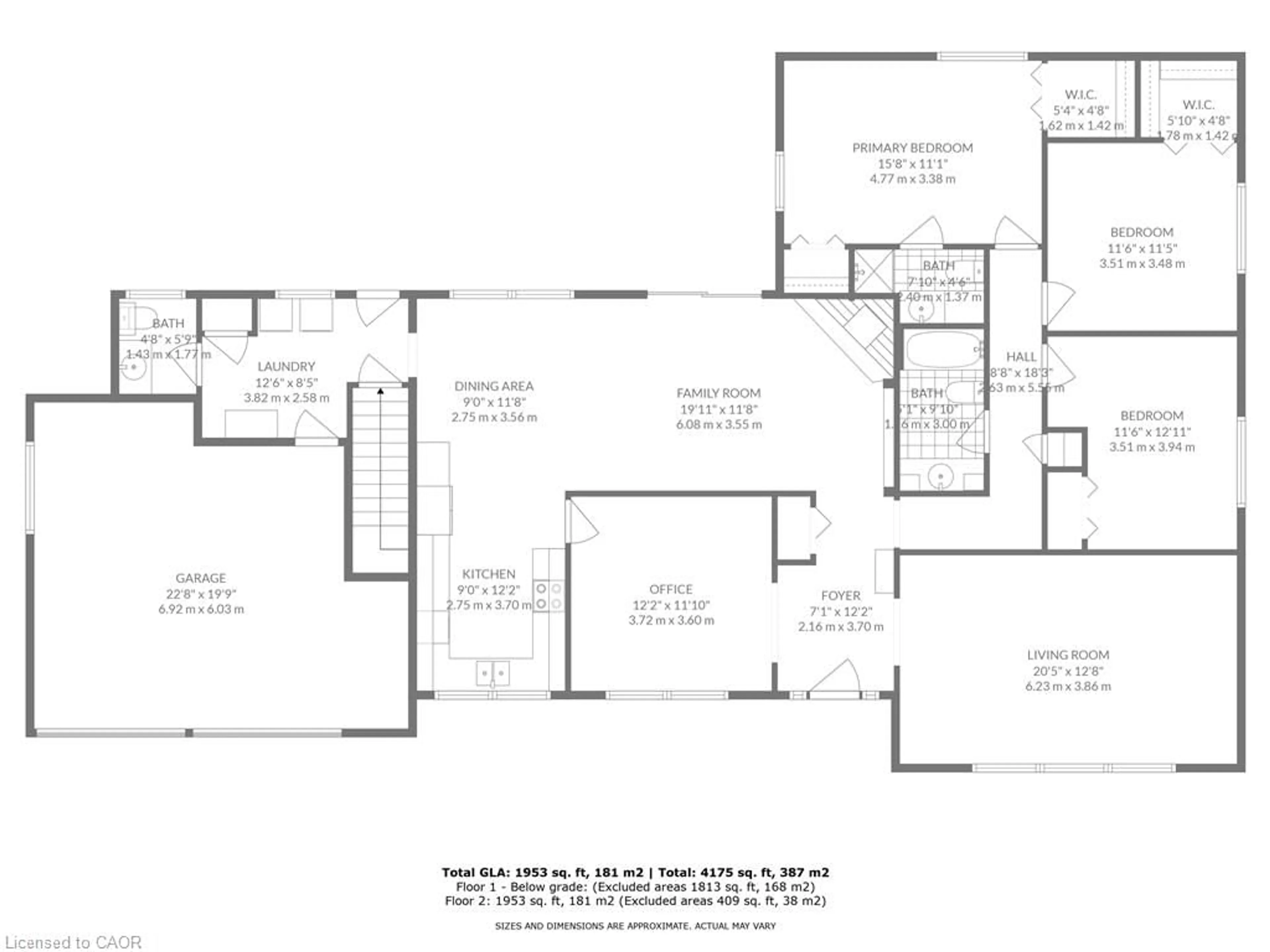 Floor plan for 15 Evergreen Hill Rd, Simcoe Ontario N3Y 1B7