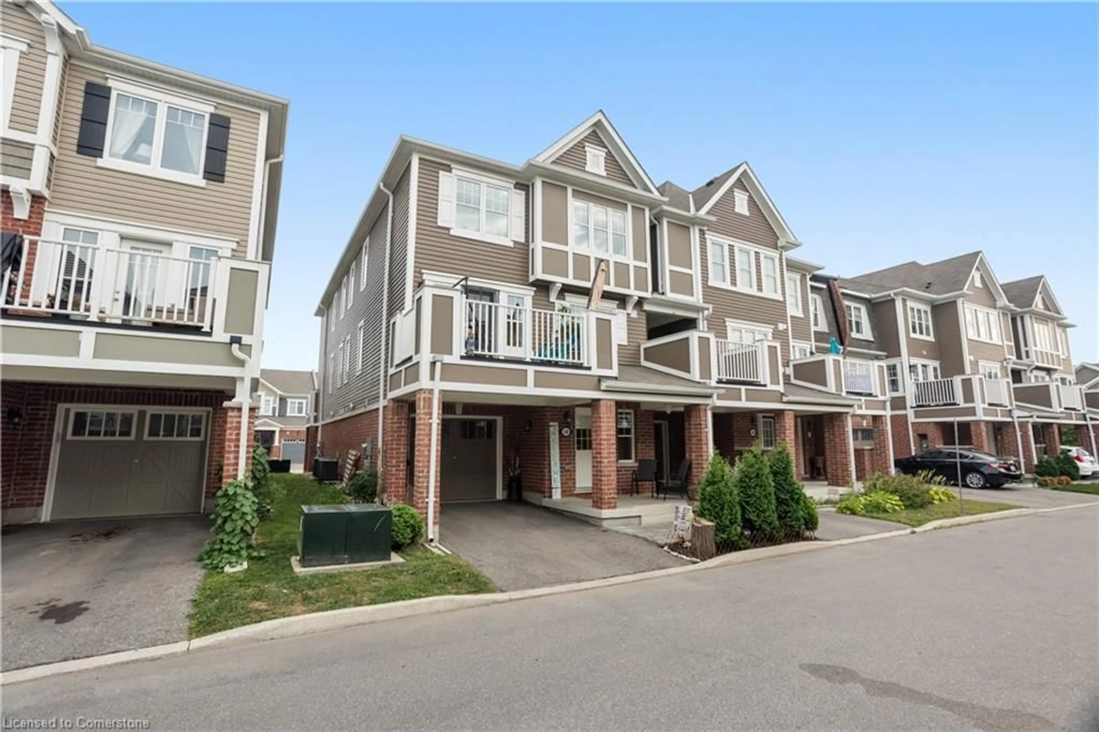 A pic from outside/outdoor area/front of a property/back of a property/a pic from drone, street for 143 Ridge Road #59, Cambridge Ontario N3E 0E1
