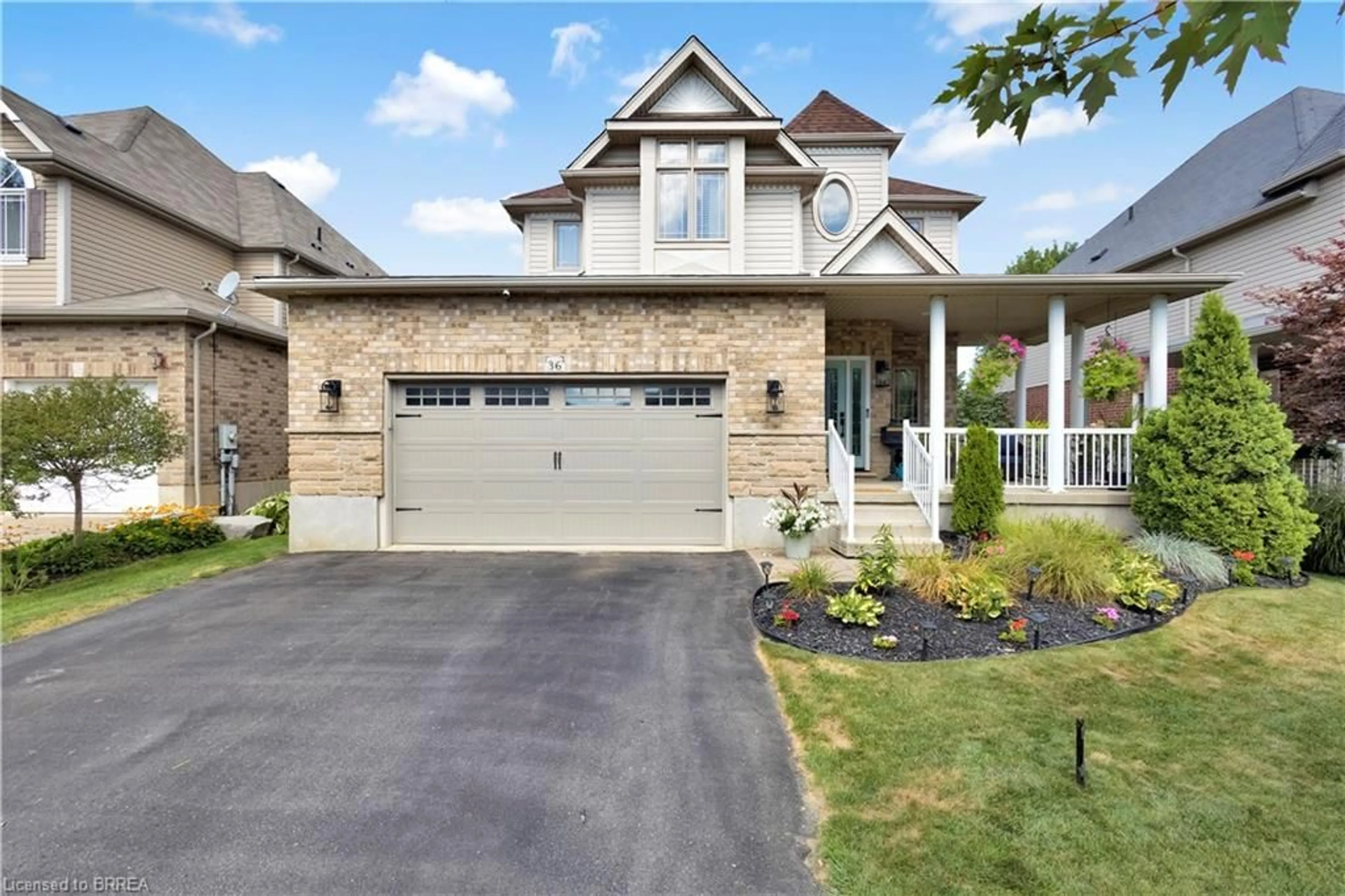 Home with brick exterior material, street for 36 Mcqueen Dr, Paris Ontario N3L 0A5
