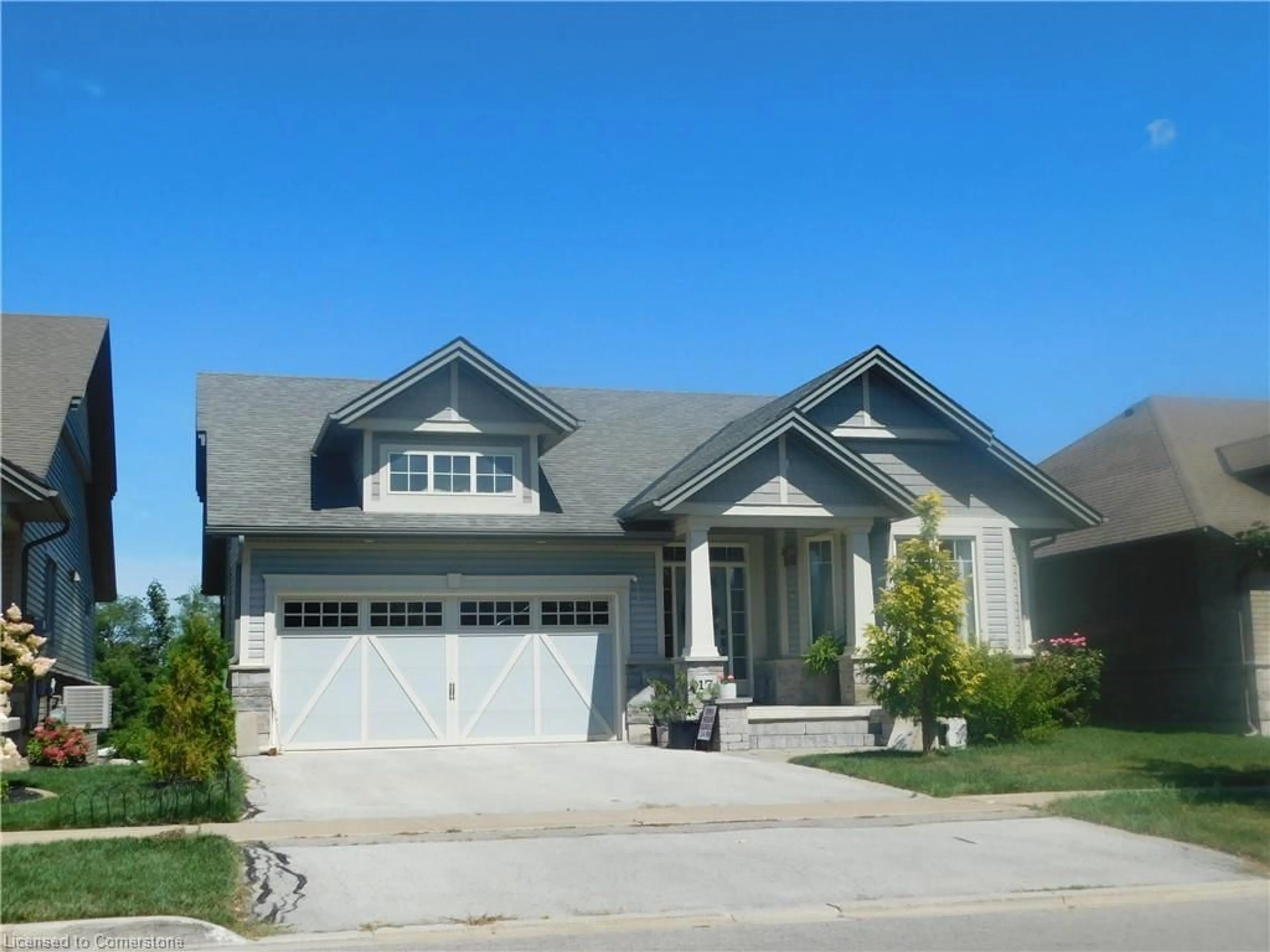 Home with vinyl exterior material, street for 17 Manorwood Dr, Smithville Ontario L0R 2A0