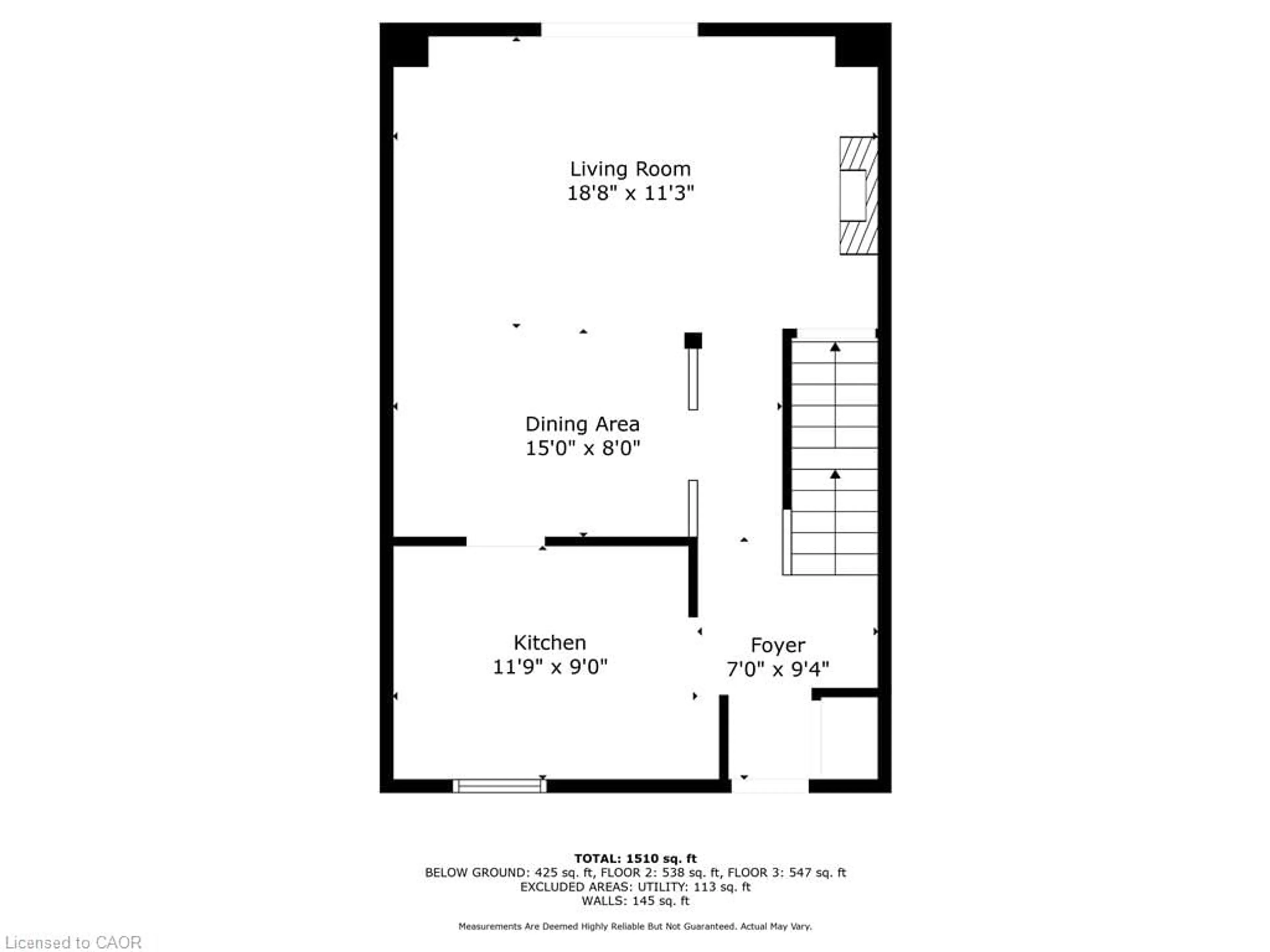 Floor plan for 11 Hubert Crt, Cambridge Ontario N3C 3R2
