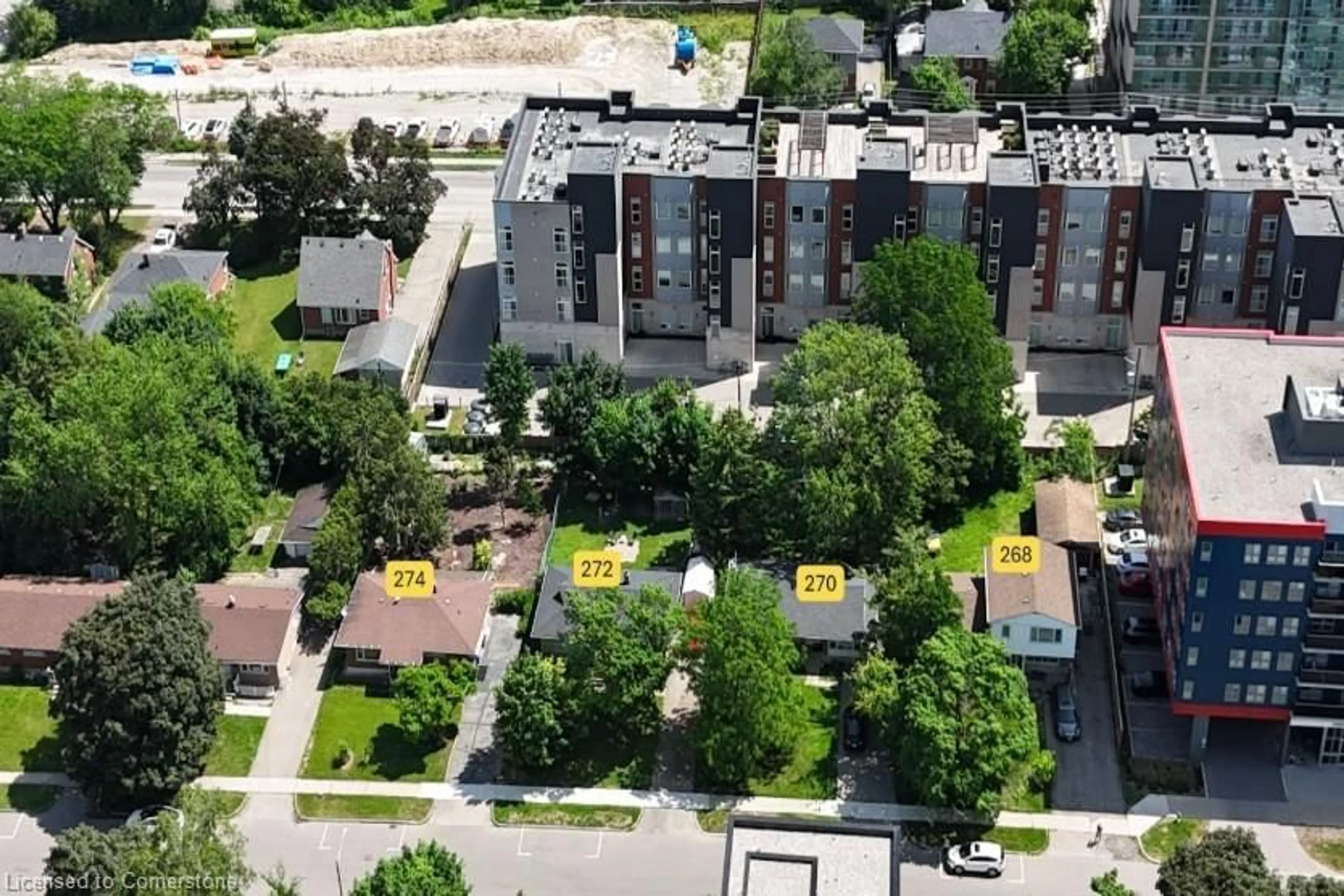 A pic from outside/outdoor area/front of a property/back of a property/a pic from drone, city buildings view from balcony for 274 Sunview St, Waterloo Ontario N2L 3V9