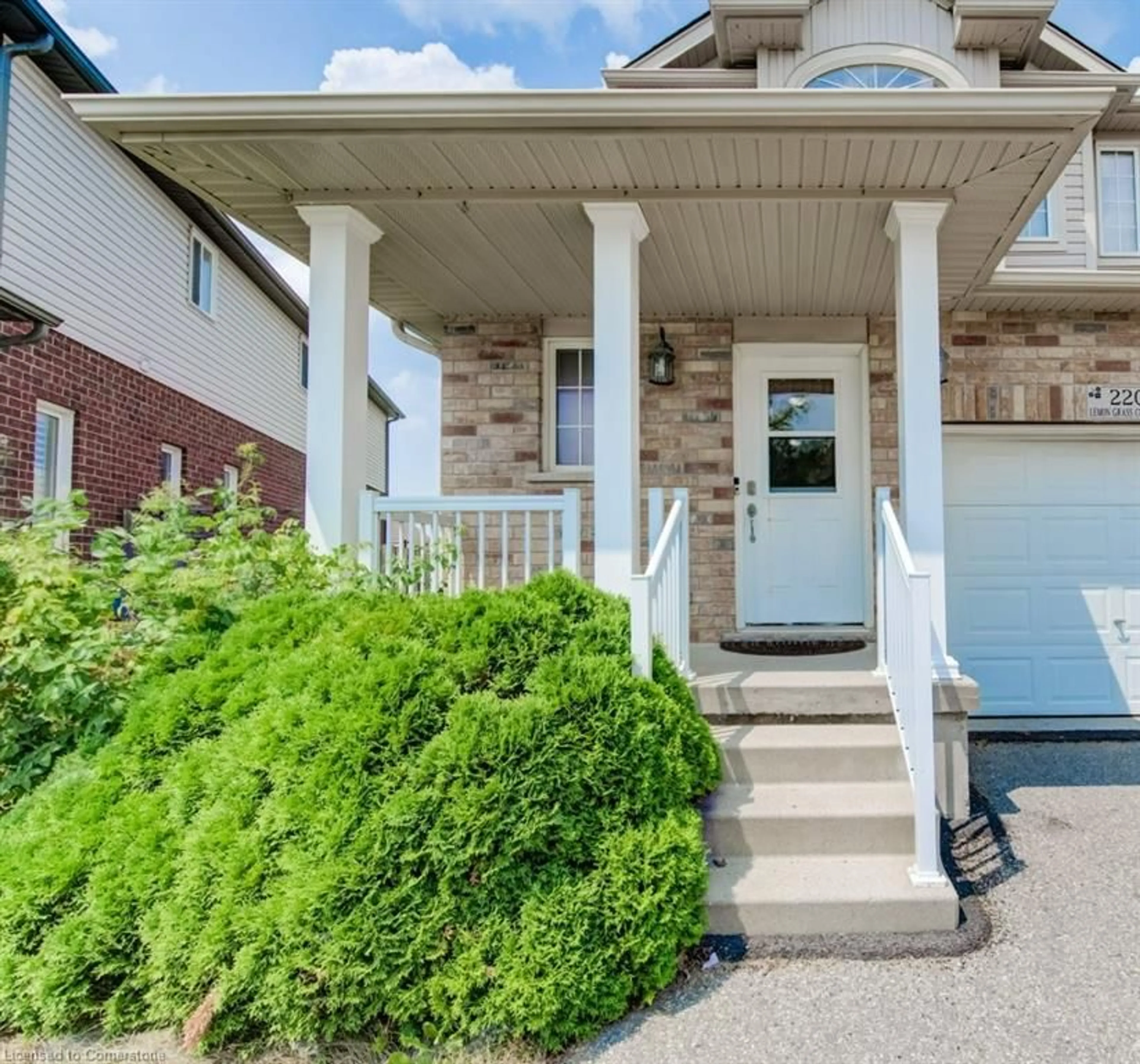 Home with brick exterior material, street for 220 Lemon Grass Cres, Kitchener Ontario N2N 3R7