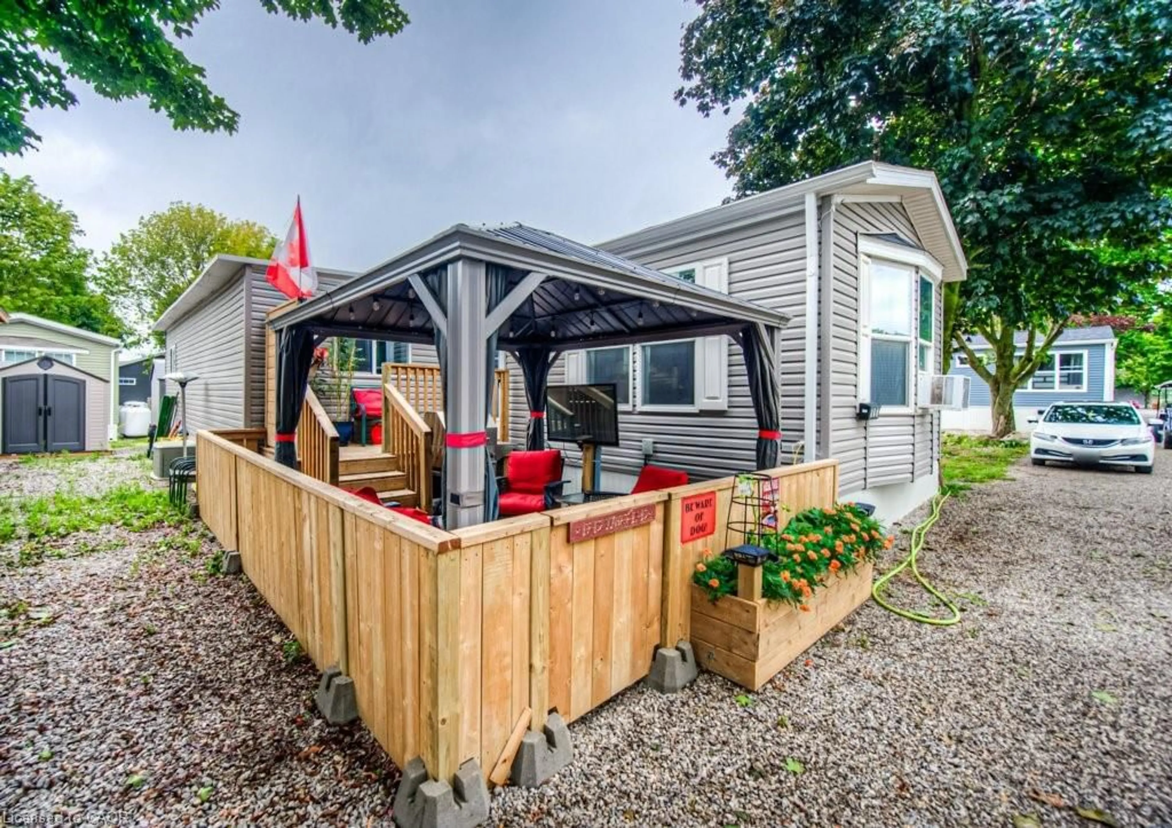 Patio, street for 99 Fourth Concession Rd #517, Burford Ontario N0E 1A0
